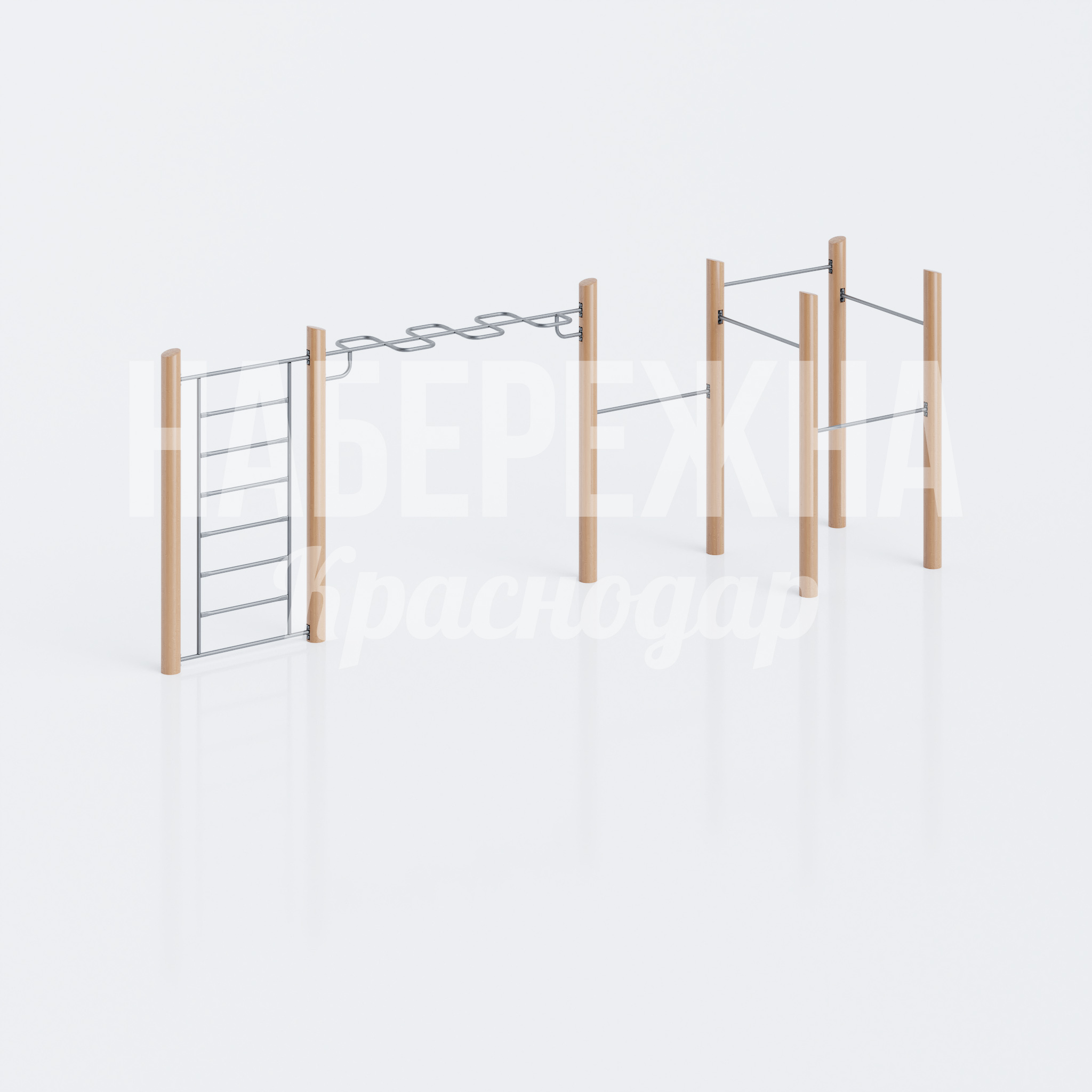 Спортивный комплекс ЭКО с шведской стенкой