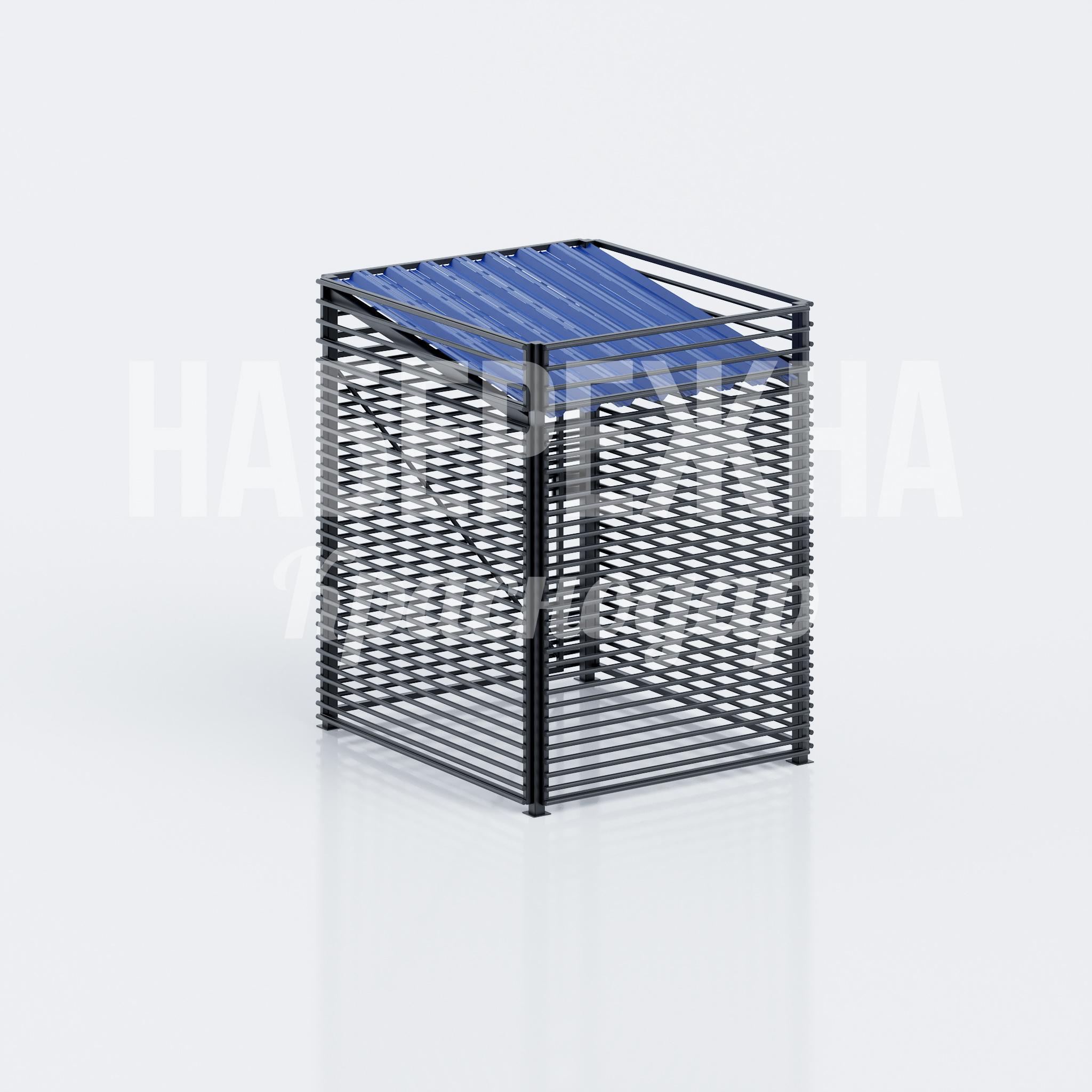 Ограждение для уличного контейнера с профлистом Ebpe