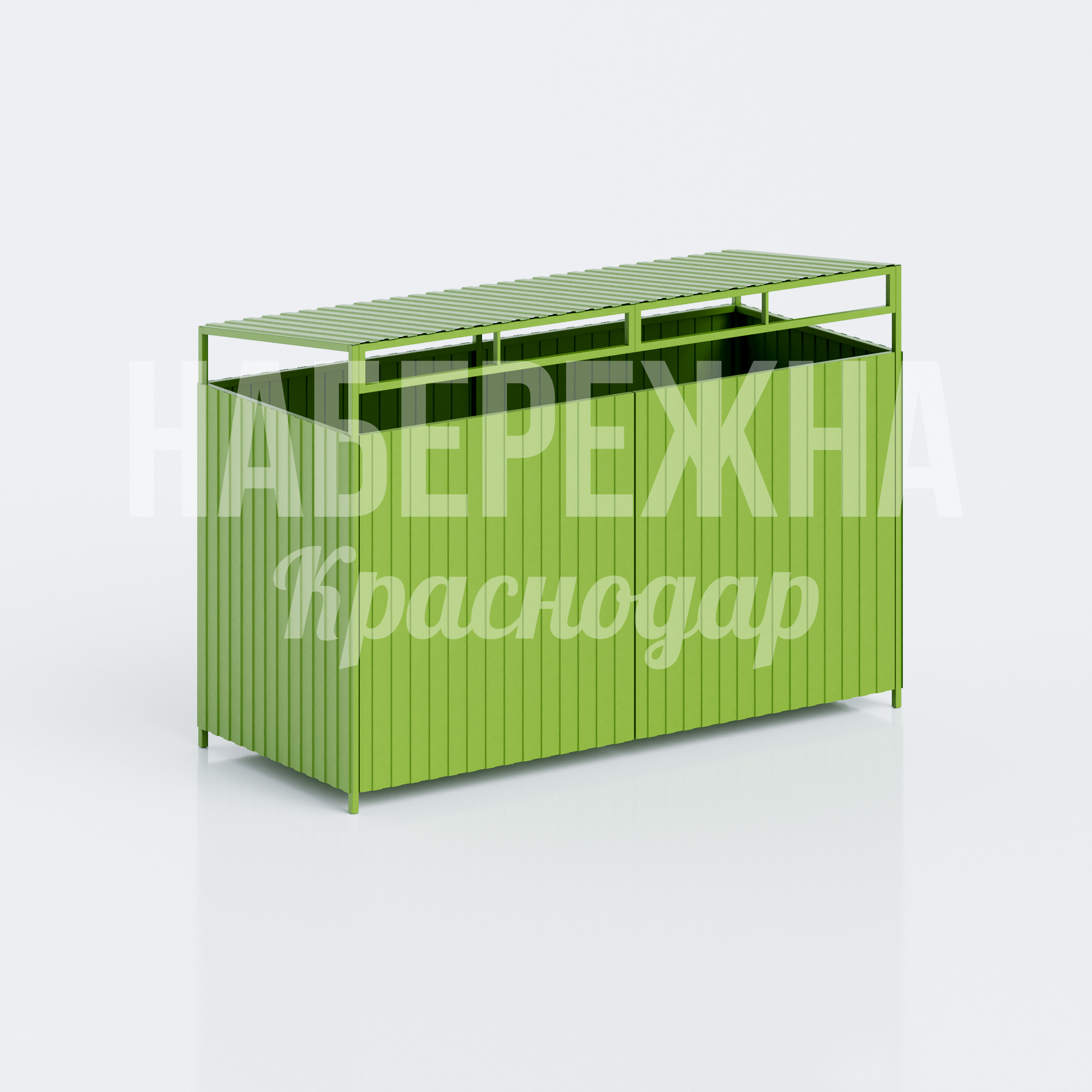 Контейнерное ограждение из профнастила Geiyåv