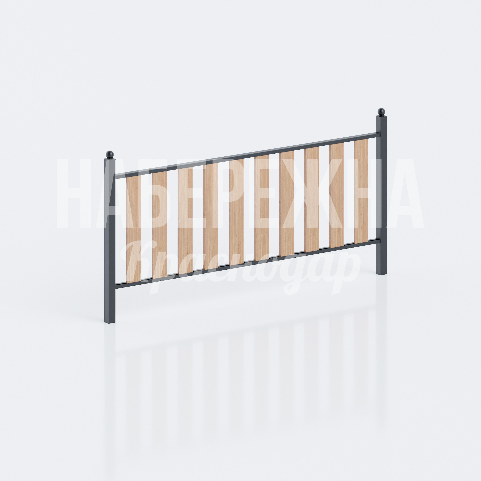 Секция ограждения с деревом Vejiå