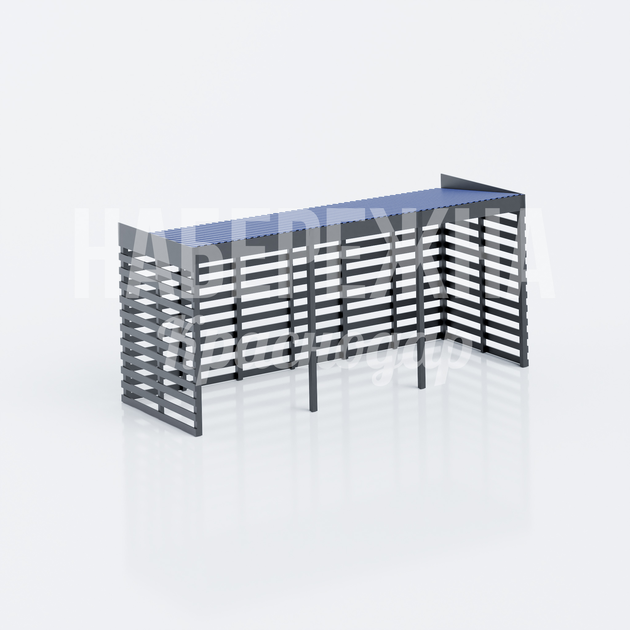 Контейнерная площадка с открытым фасадом Jeycab