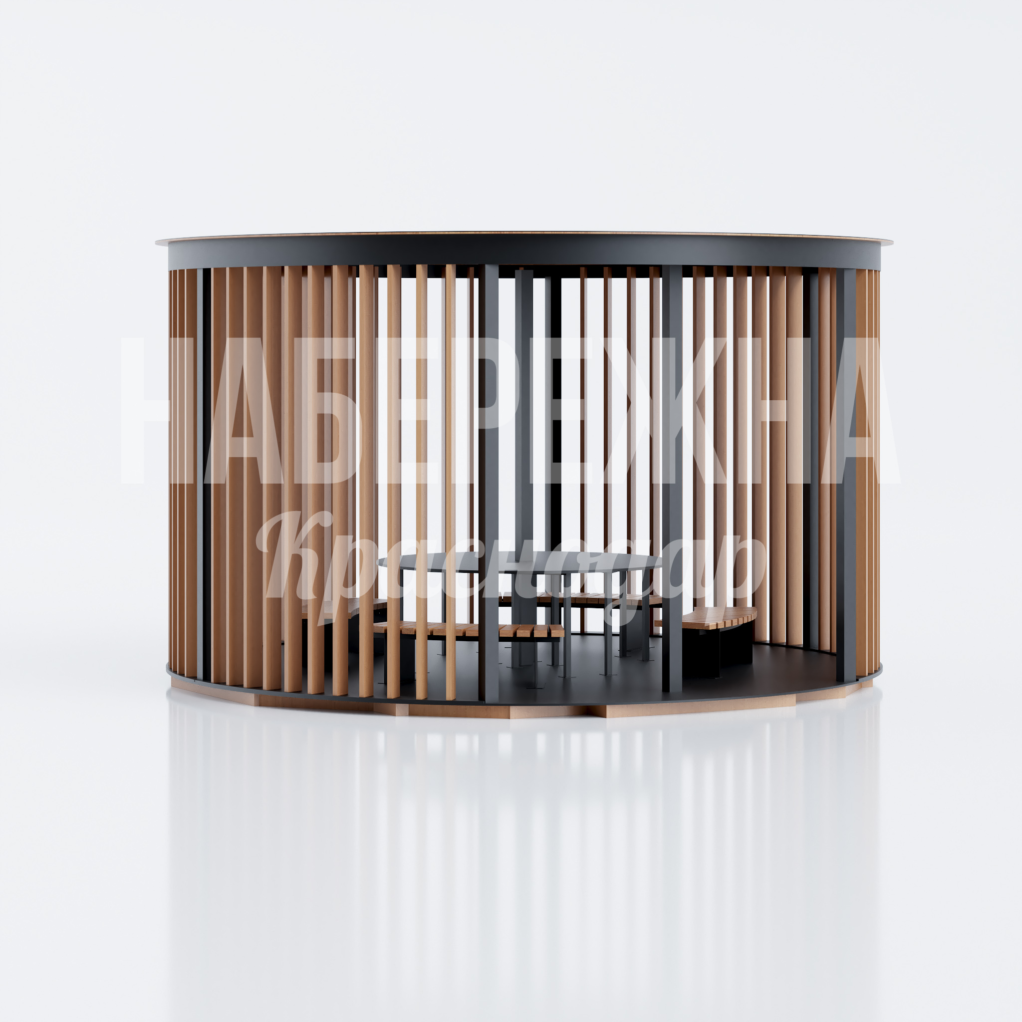 Беседка радиусная Nisillö