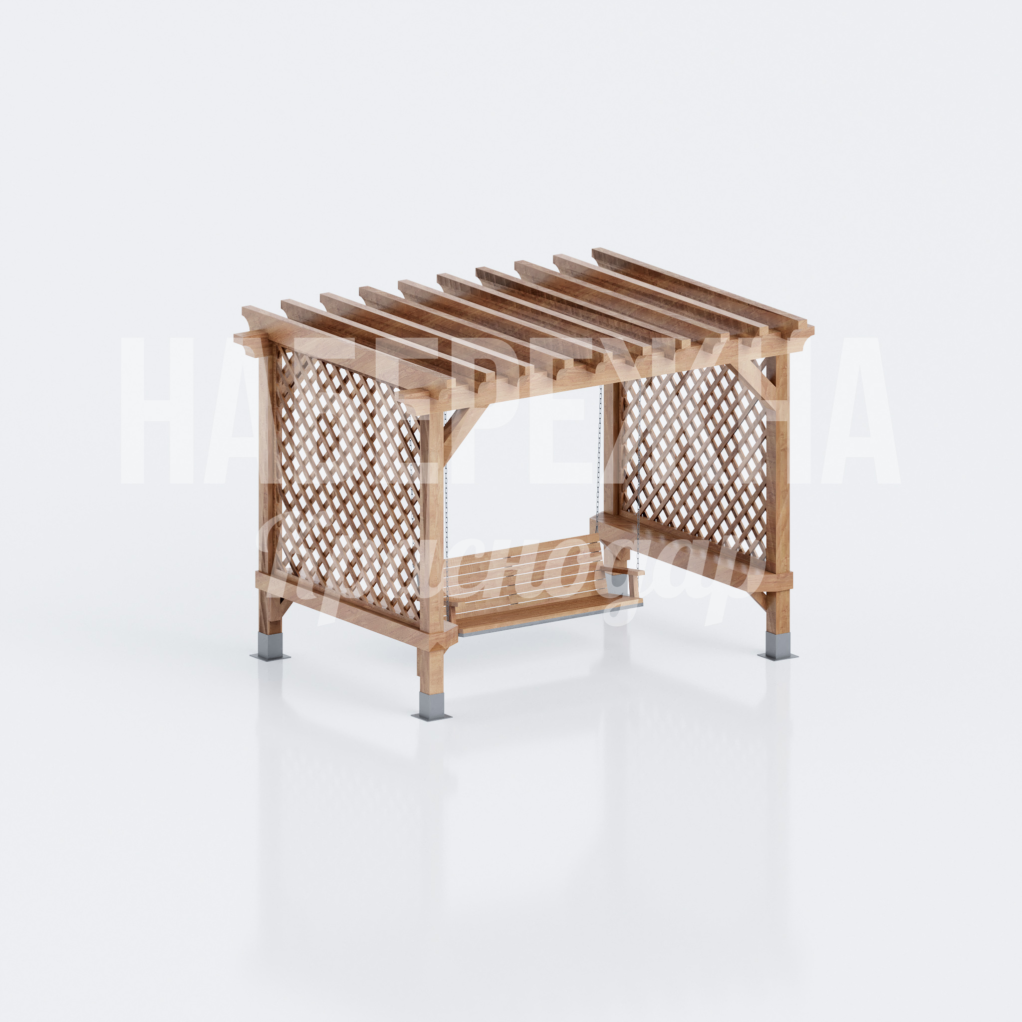 Деревянные качели Pusebem