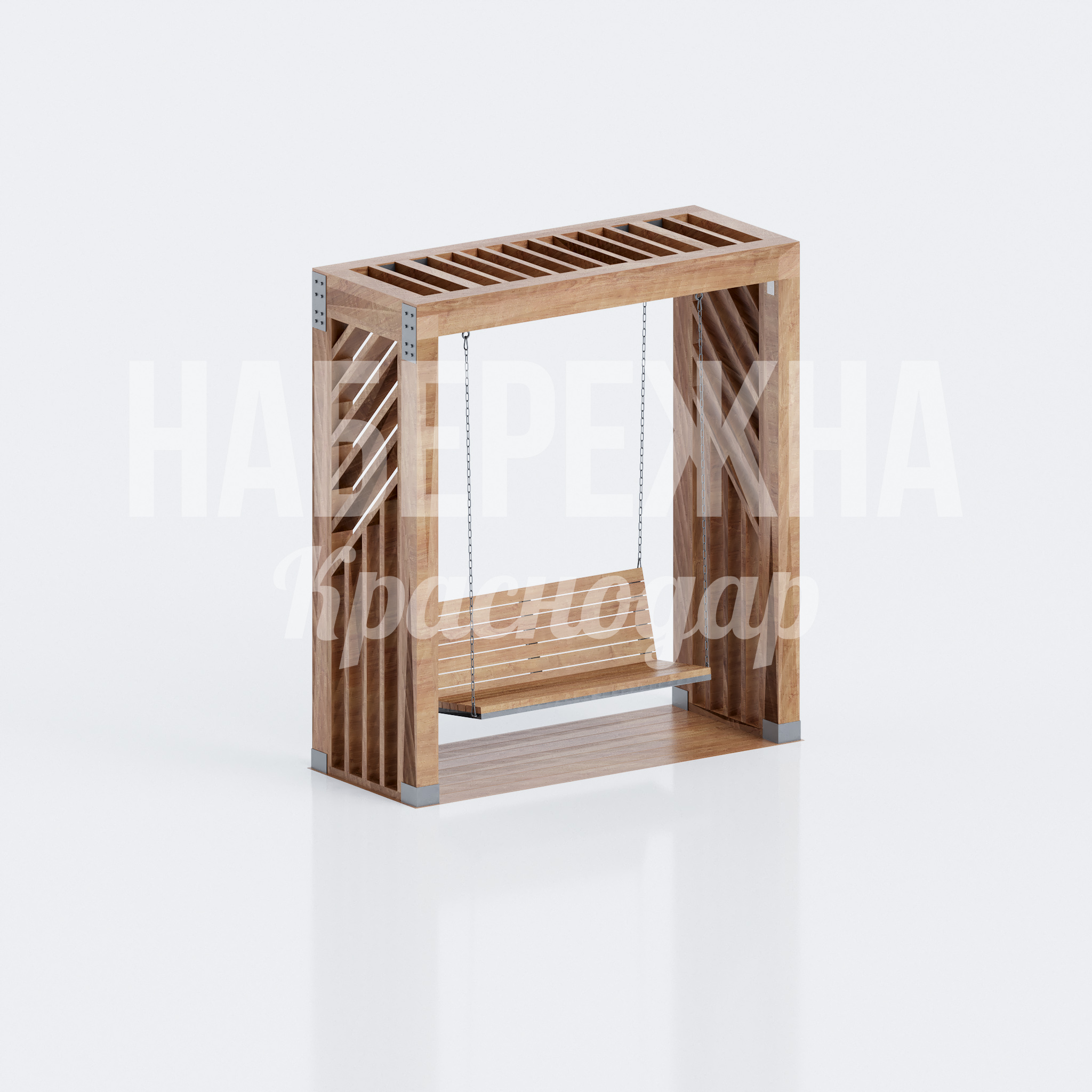 Качели деревянные модульные Ayhu