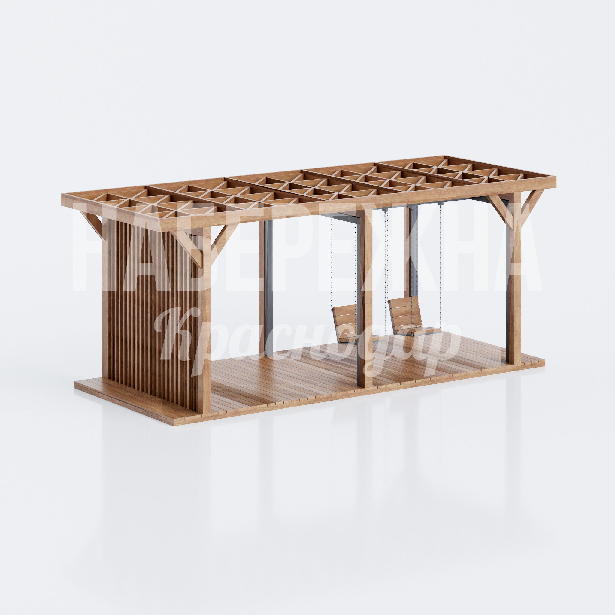 Веранда с качелями Rufcaad