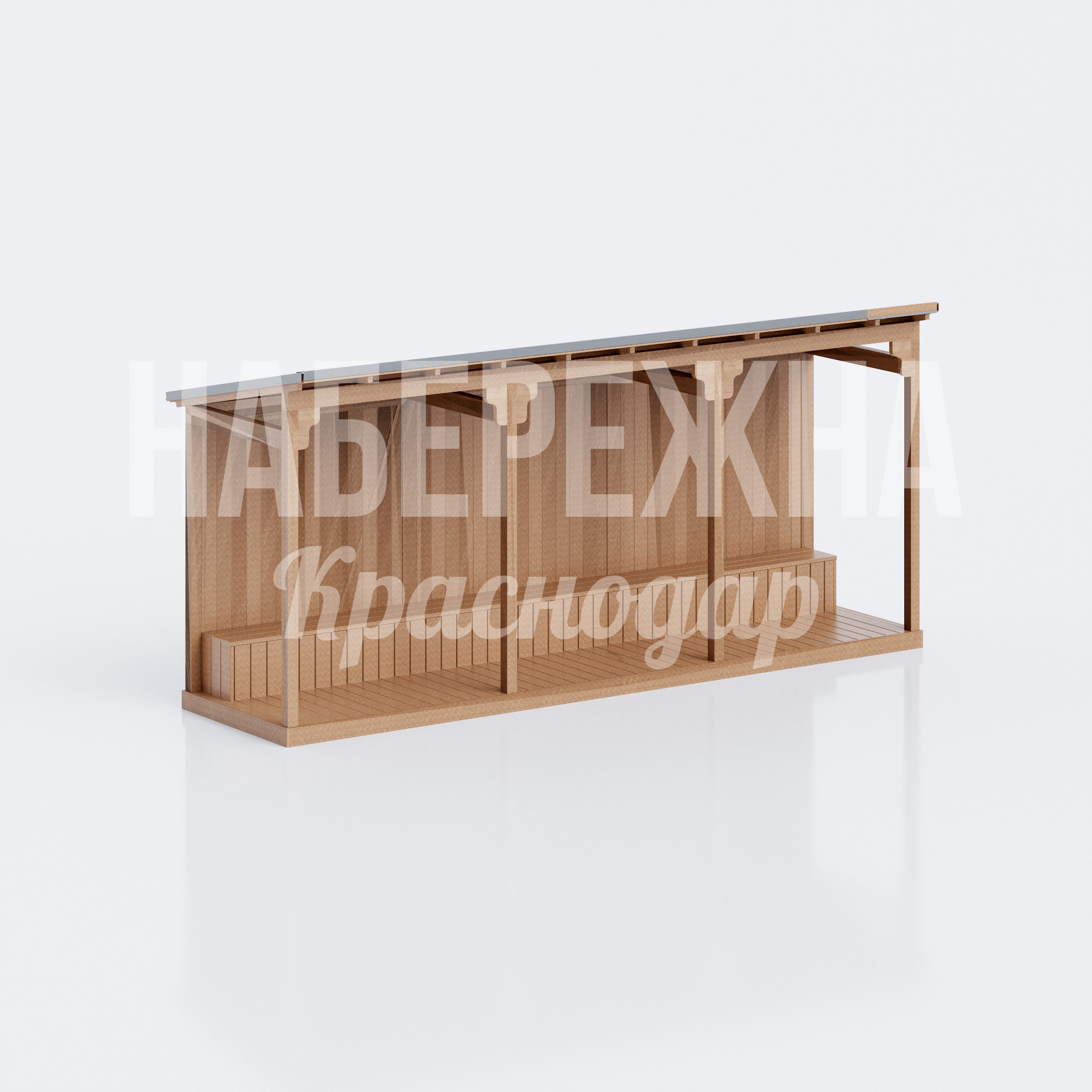 Навес из дерева Dethollo