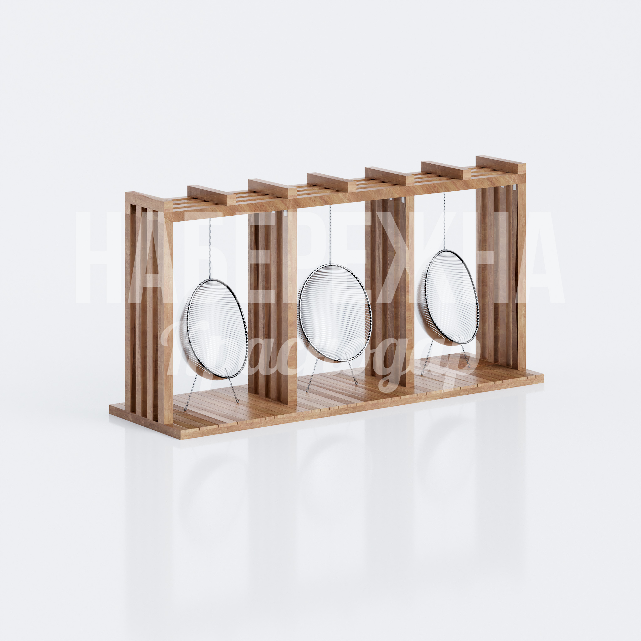 Модульные качели из дерева Miöj