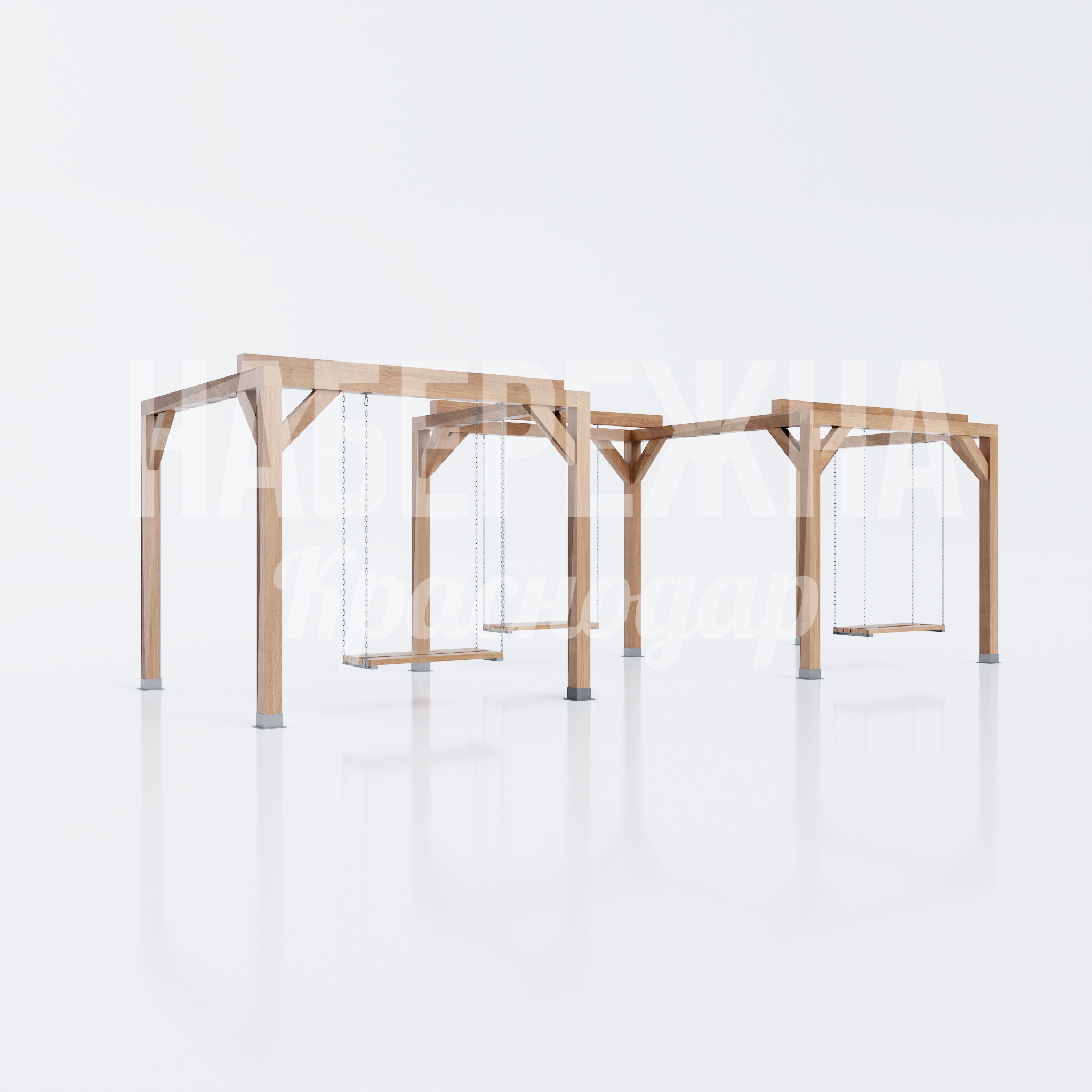 Качели из дерева Jilmuce