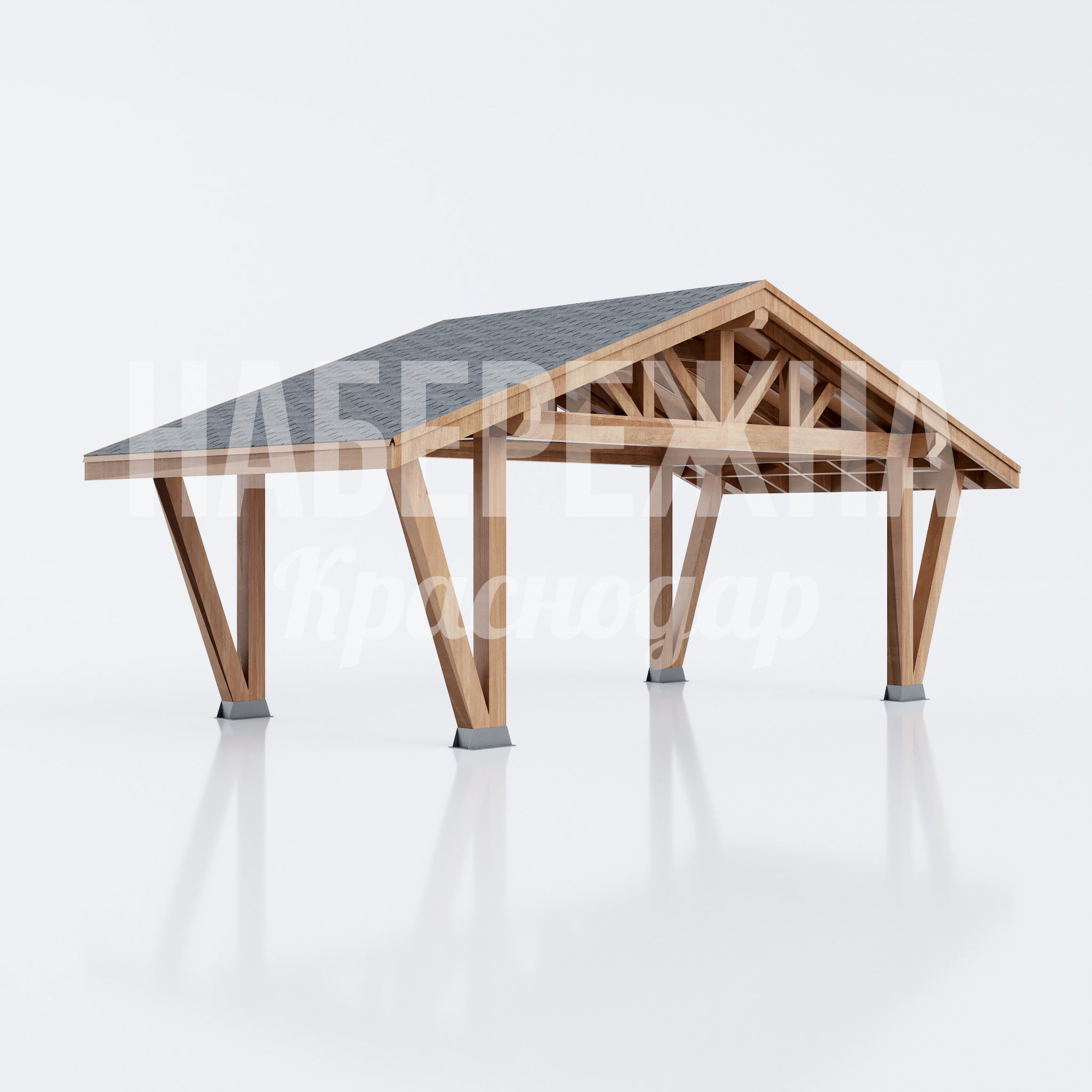 Навес парковый из дерева Niv