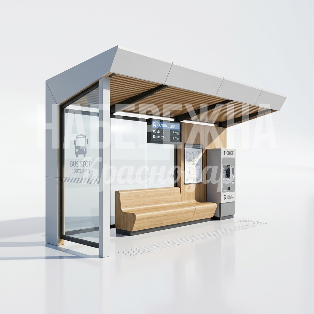 Автобусный павильон с парковым диваном Bae