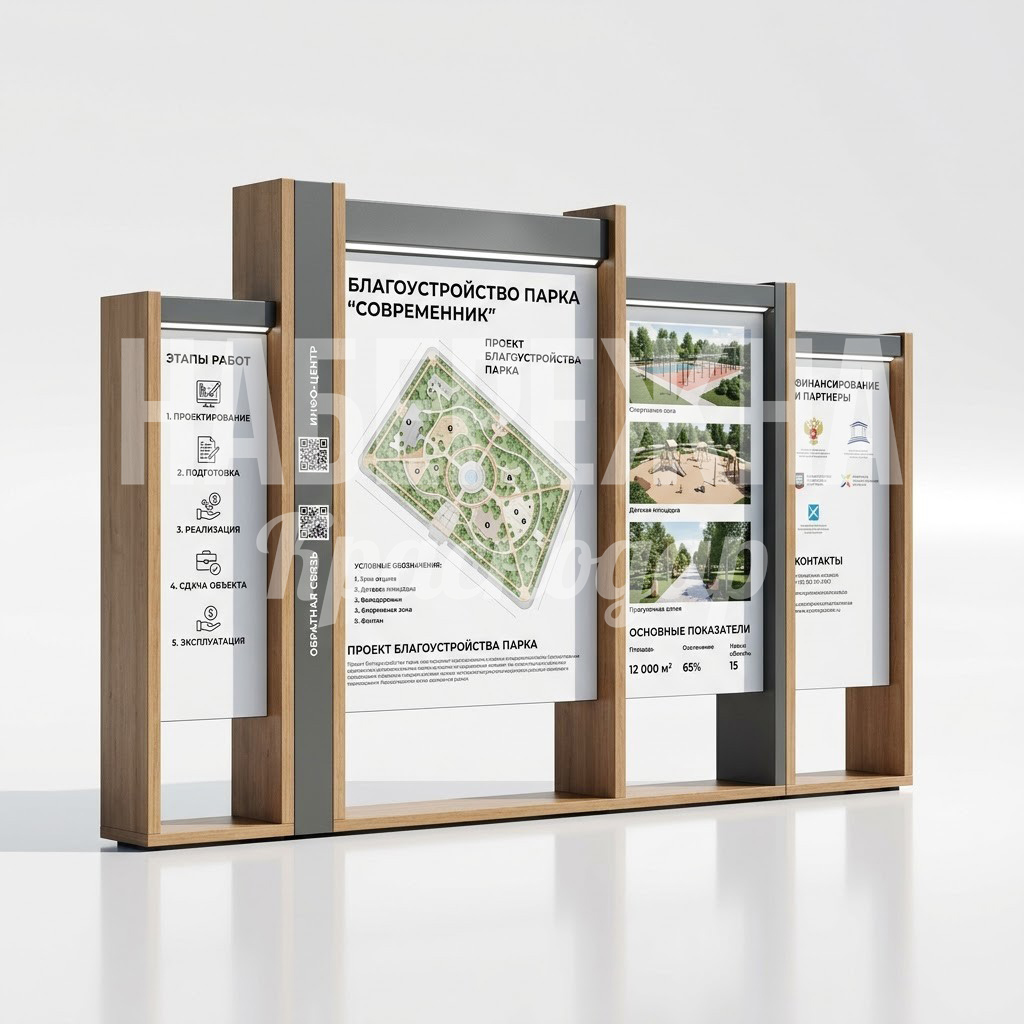 Информационный стенд парковый Tomsibko