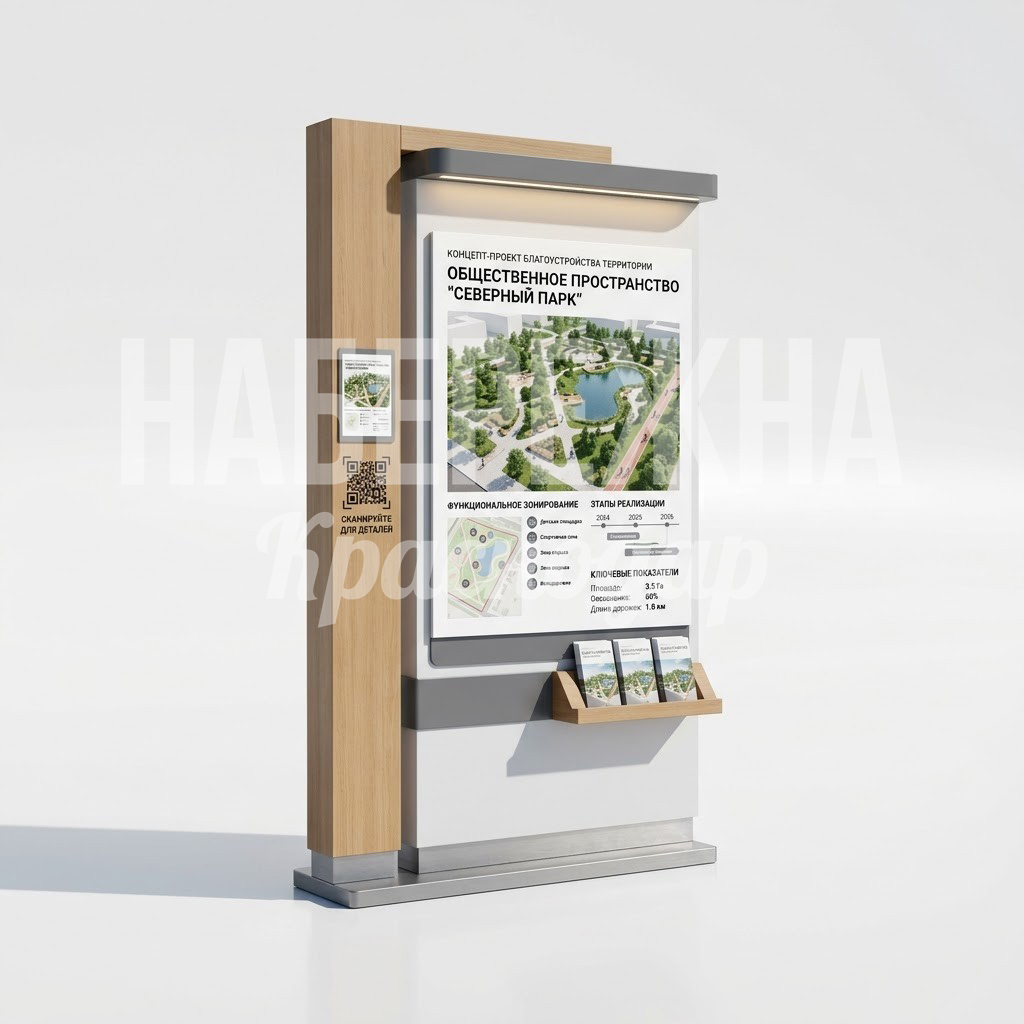 Информационный стенд парковый Jak