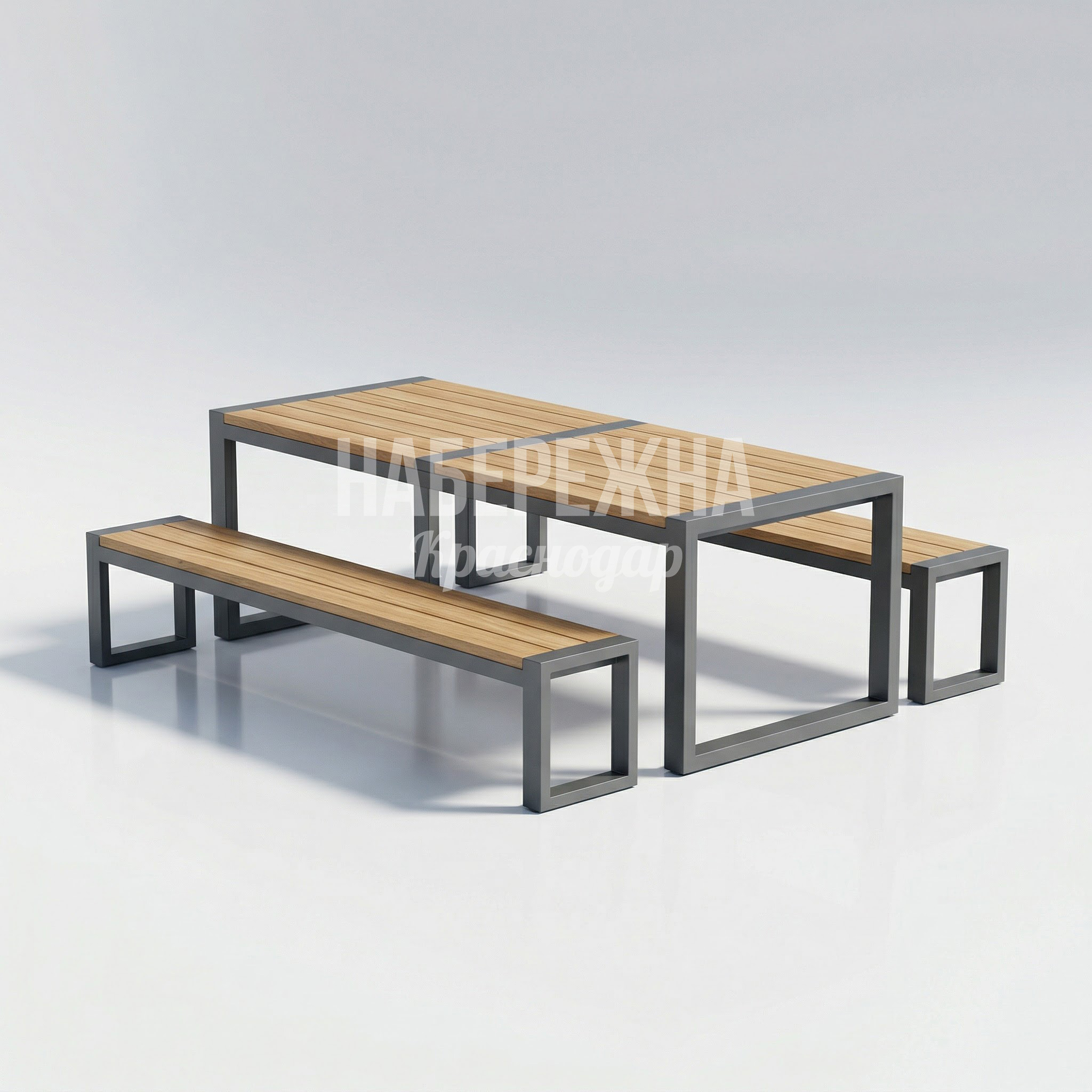 Парковый стол с лавочками для улицы Niöcvac