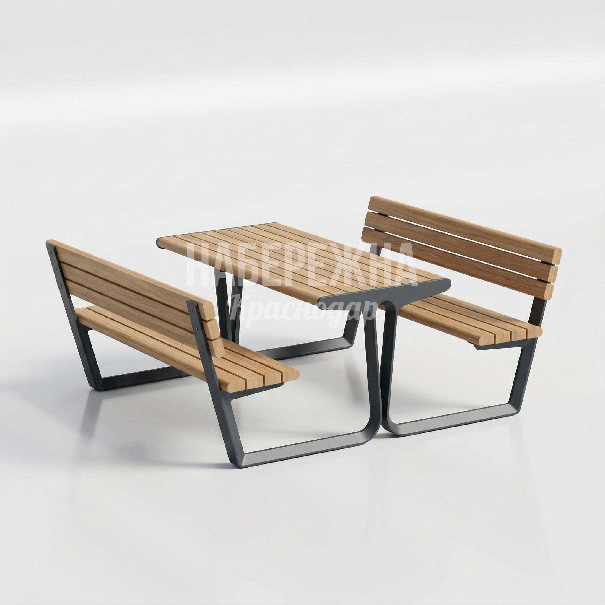 Стол с лавочками для жилого комплекса Ceil