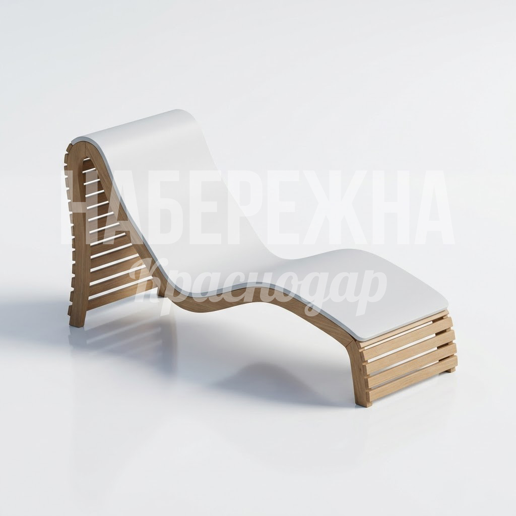 Шезлонг парковый деревянный Dåavib