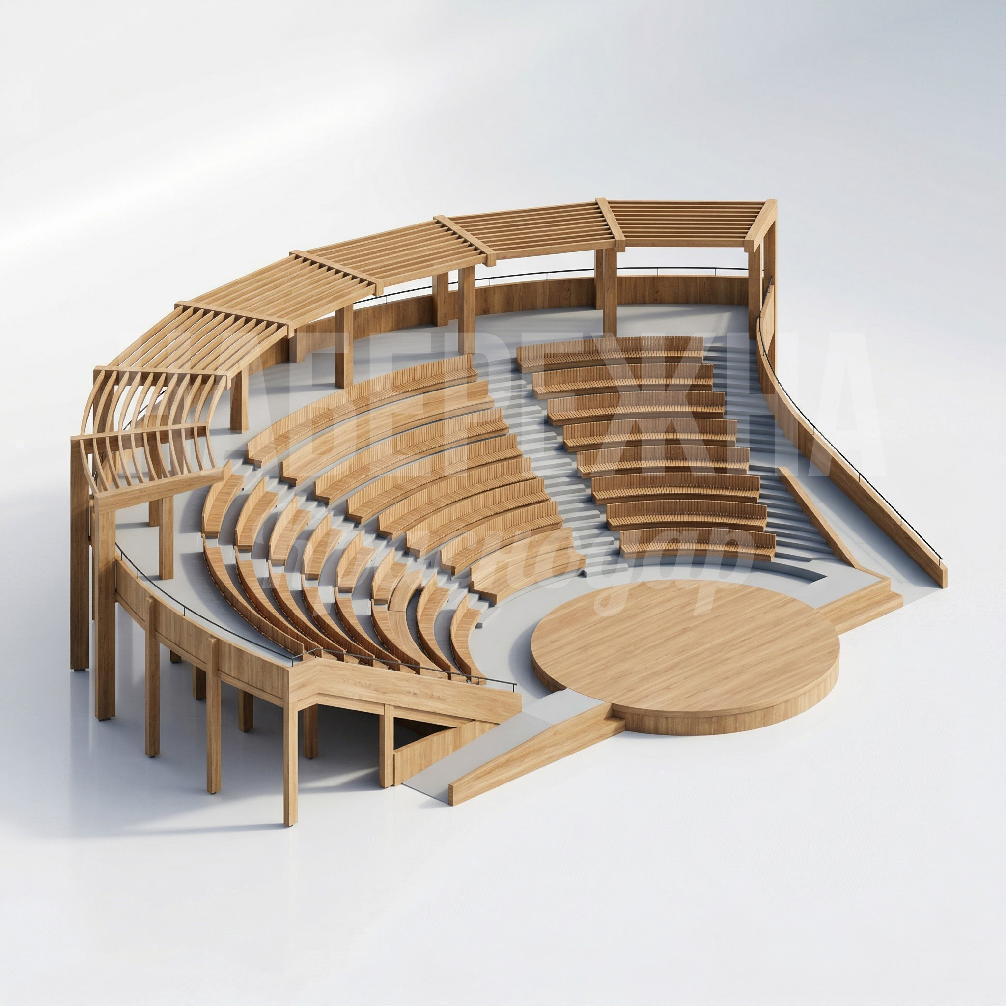 Амфитеатр деревянный Båikvog