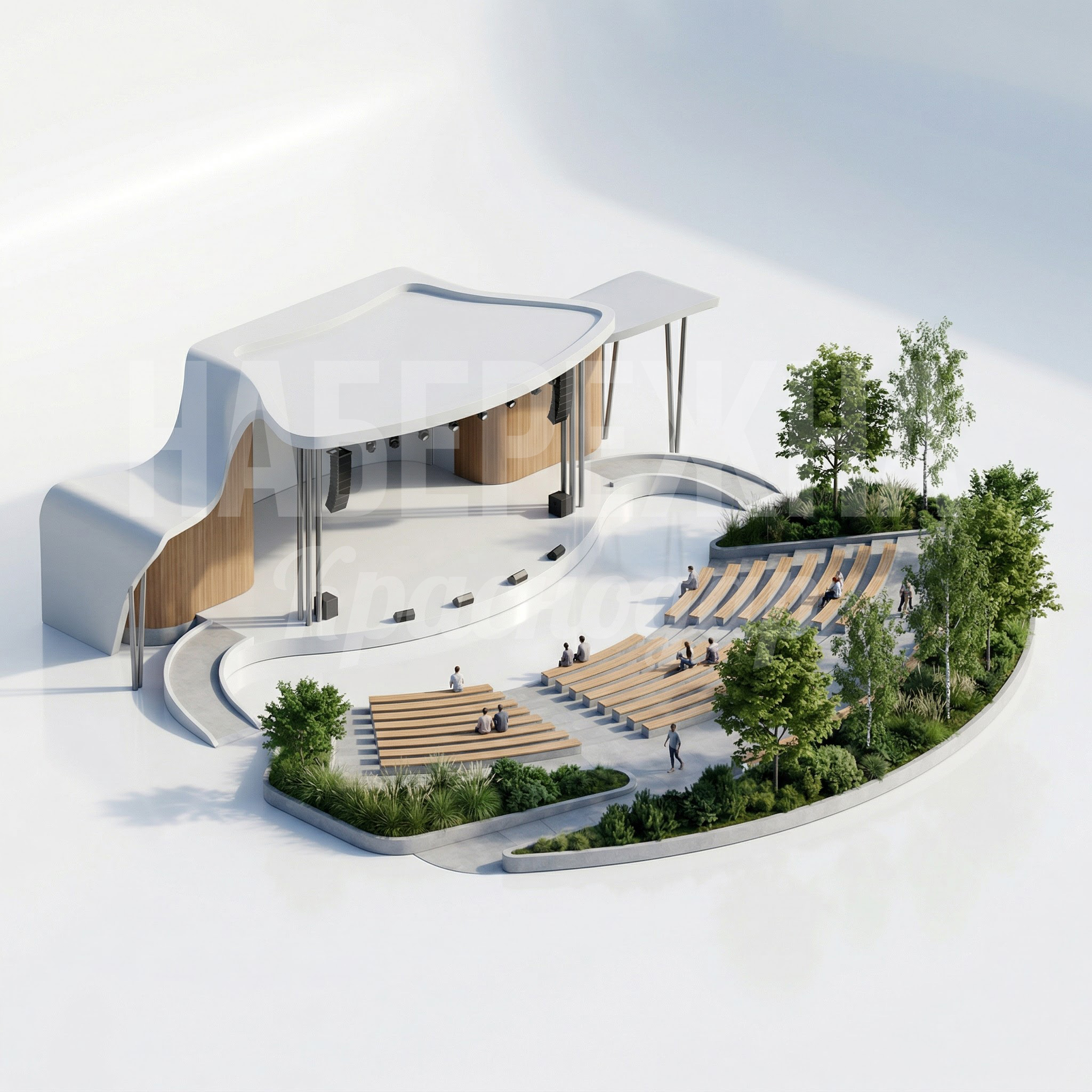 Парковая сцена Kiutmödu