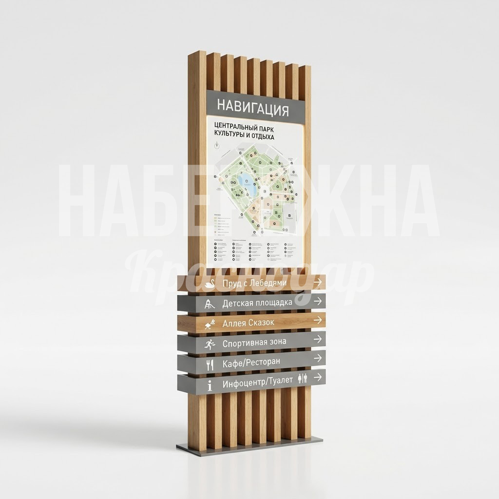 Стела с указанием направления Junned