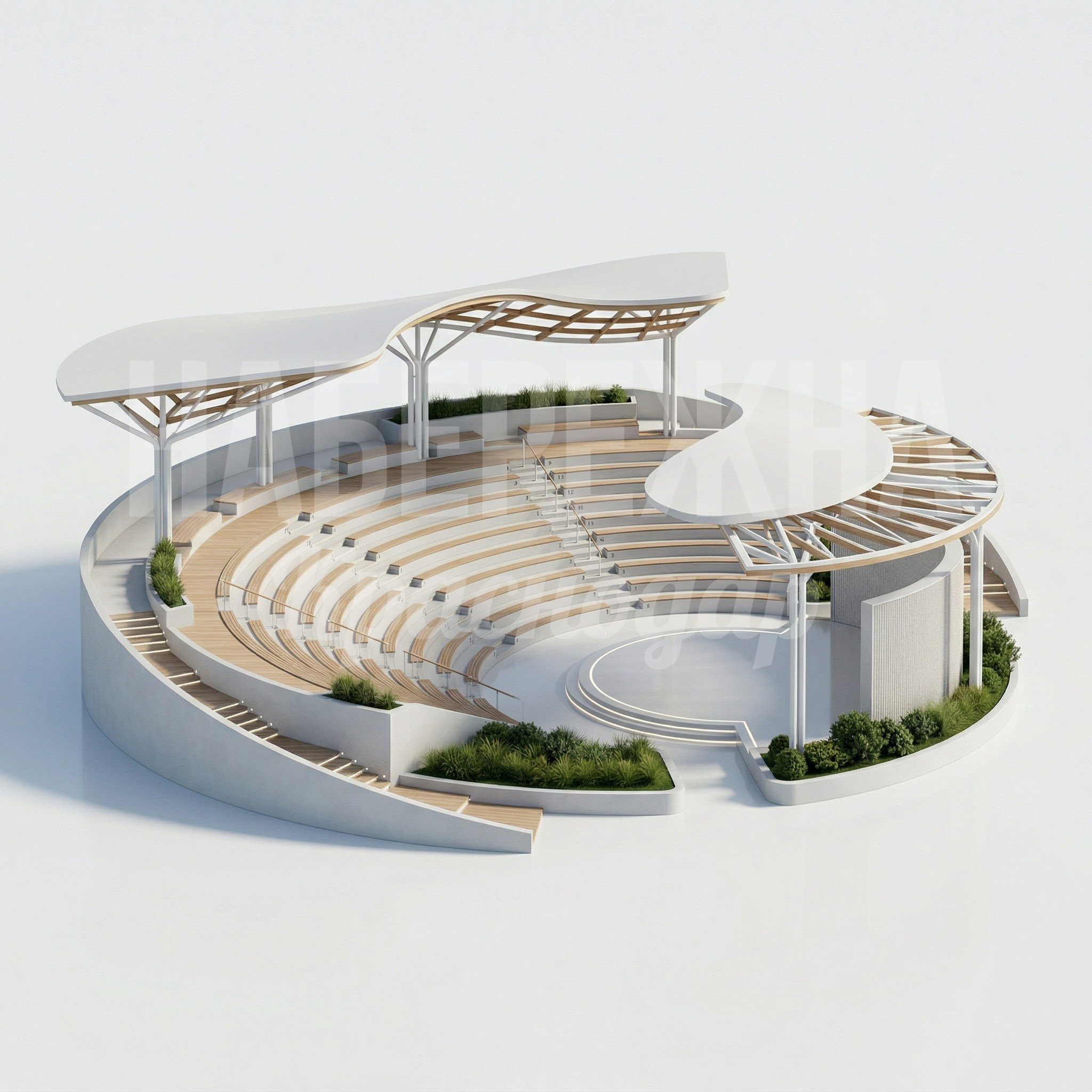 Парковый амфитеатр в светлых тонах Pågkeev