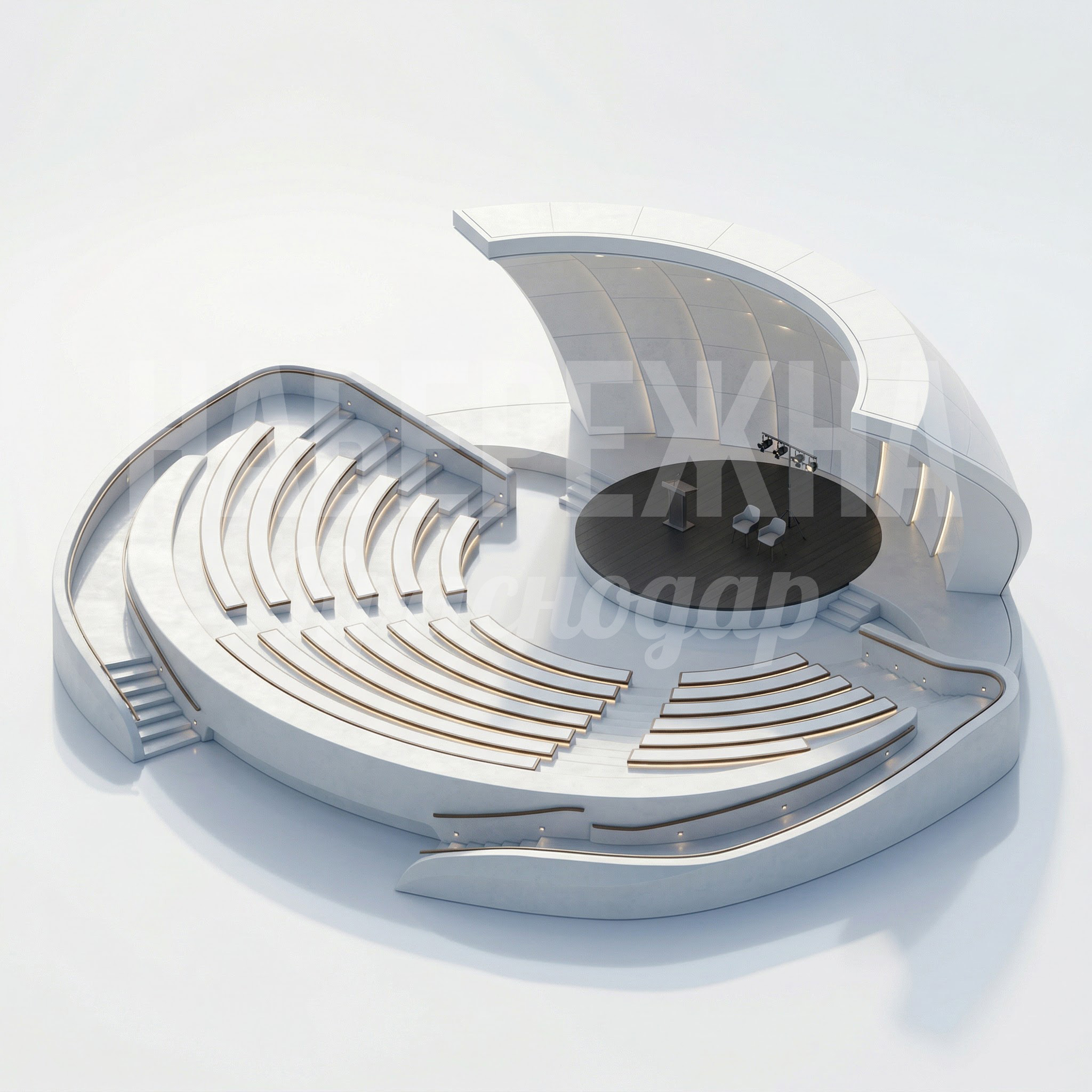 Парковый амфитеатр со сценой Fihu