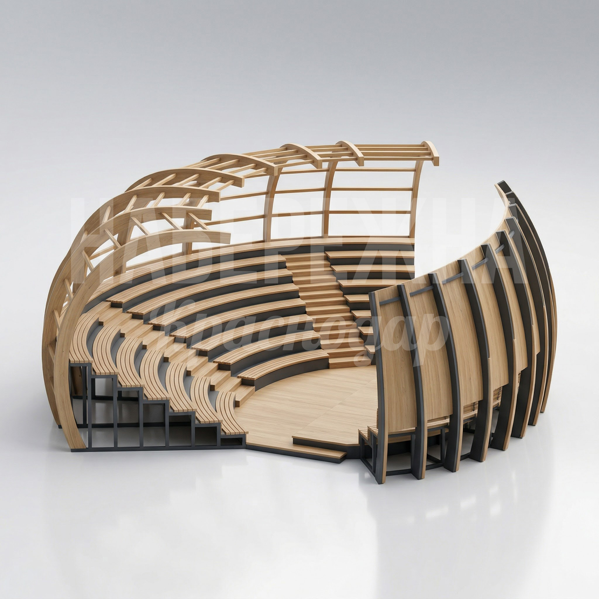 Амфитеатр деревянный Yiårevsu