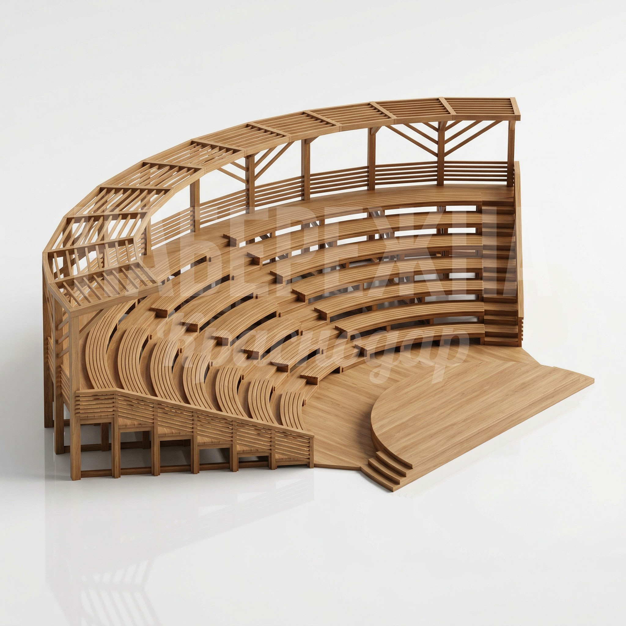 Амфитеатр с перголой от солнца Ceivuyo