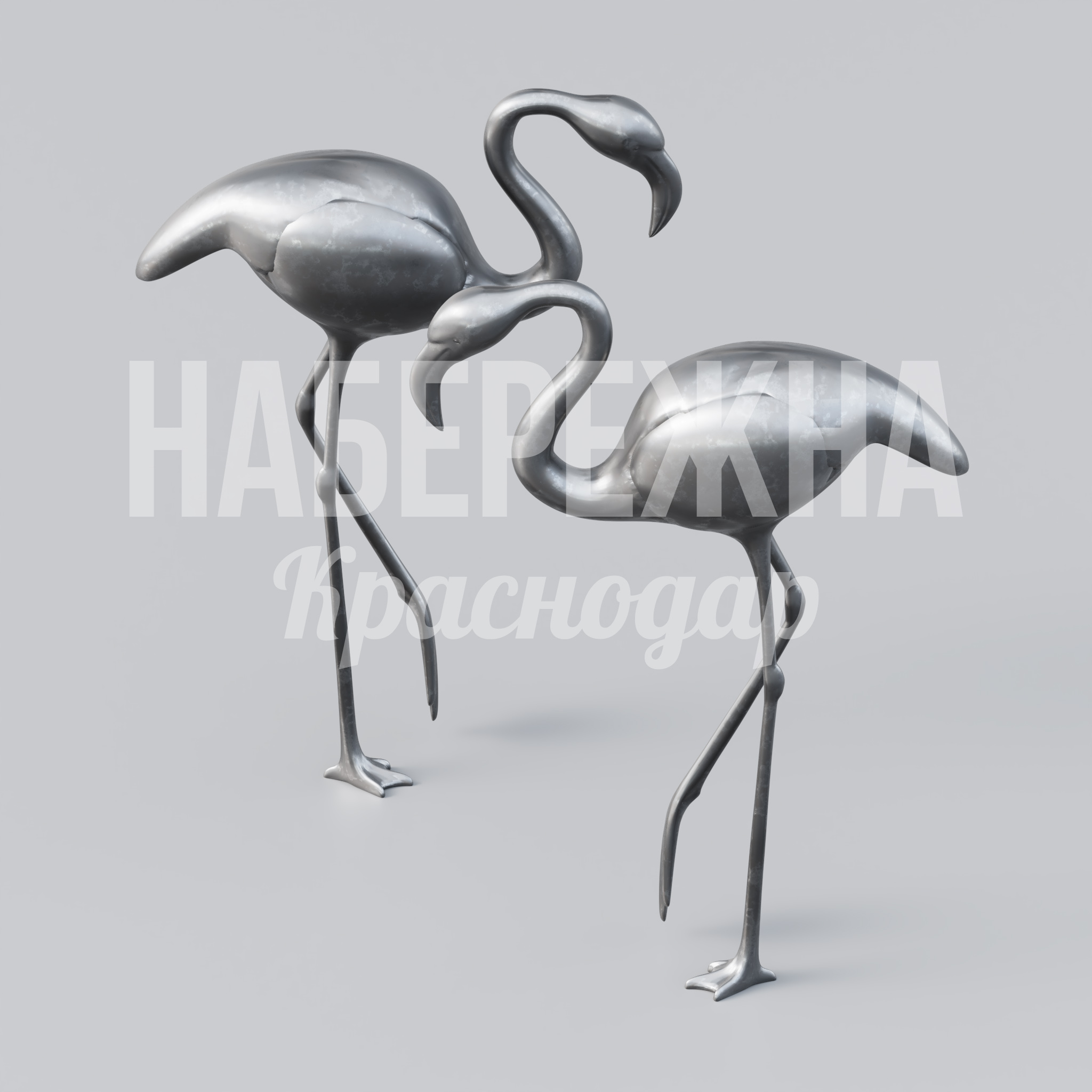 Фламинго Relhoe — купить, MET-23.006 | Набережна Фламинго Relhoe 350x1050x1450 мм. MET-23.006 Декоративная скульптура фламинго для озеленения парков и общественных зон, стойкая к любым погодным условиям.