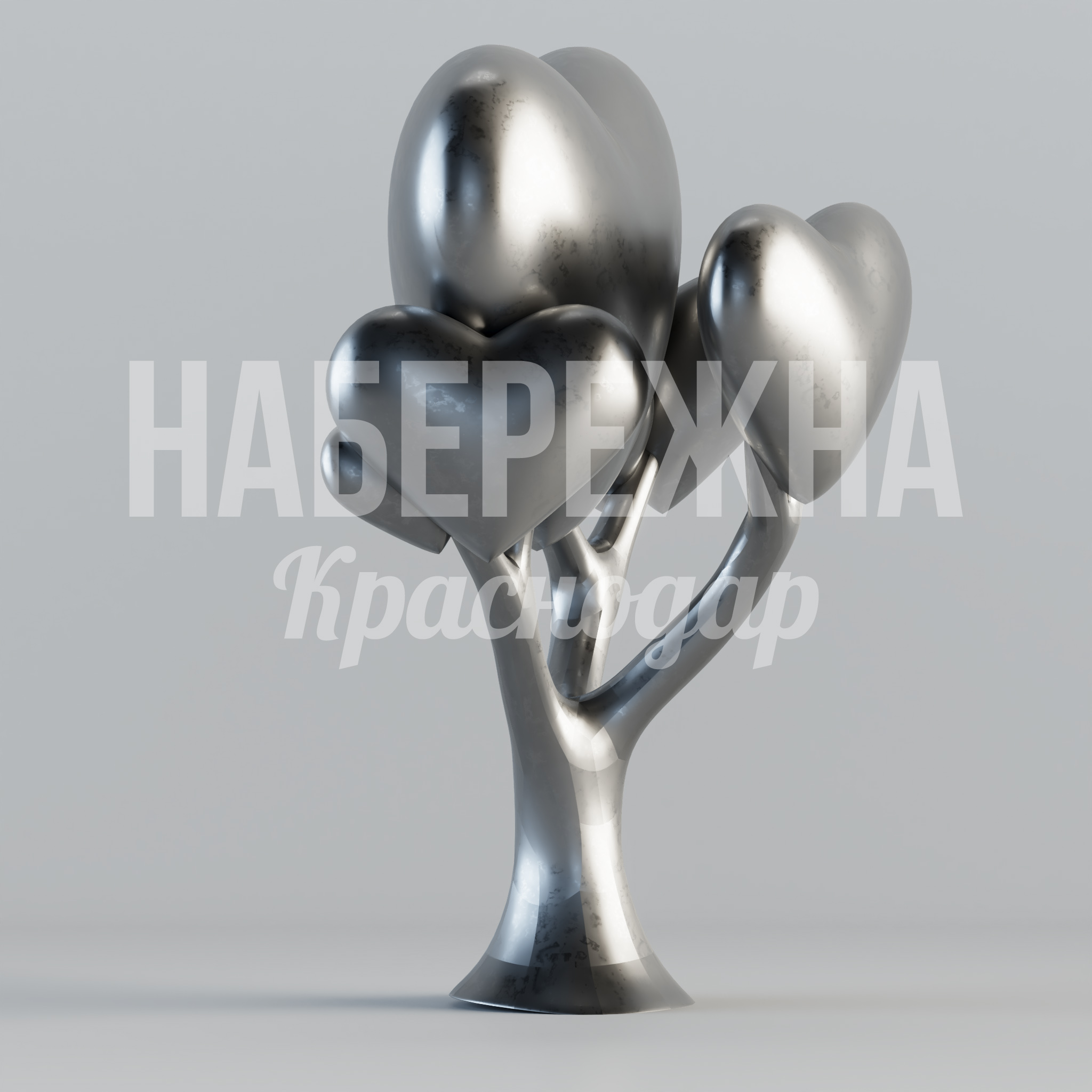 Дерево любви Tes — купить, MET-23.036 | Набережна Дерево любви Tes - купить, 2900x3200x3250 мм, Металл