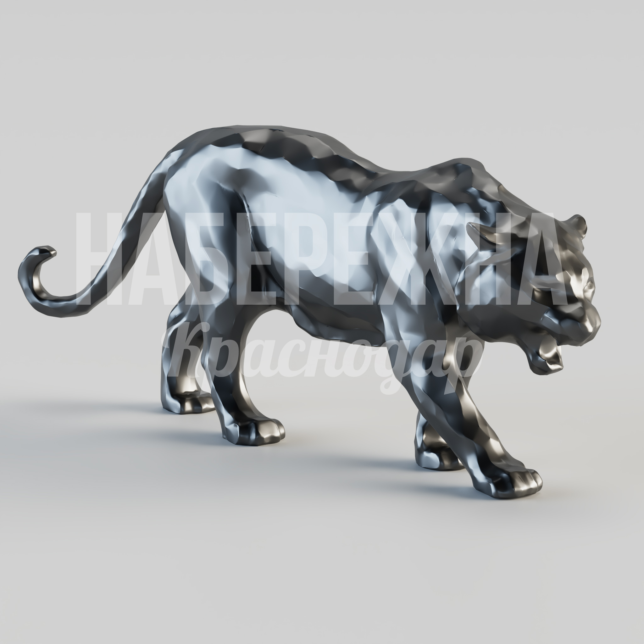 Металлическая фигура тигра Röo - заказать, Животные, Металл