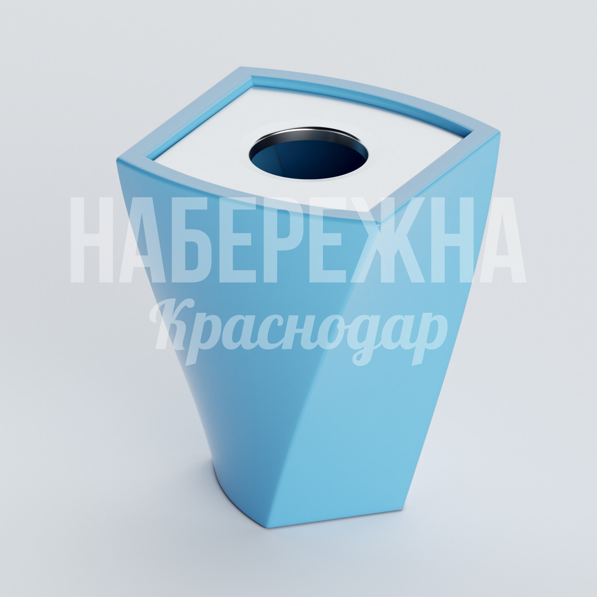 Урна Rågeub 800x750x880 мм. NUR-20.010 Урна со съёмной крышкой и внутренним баком для быстрой очистки. Окраска в любой цвет RAL для городских зон.