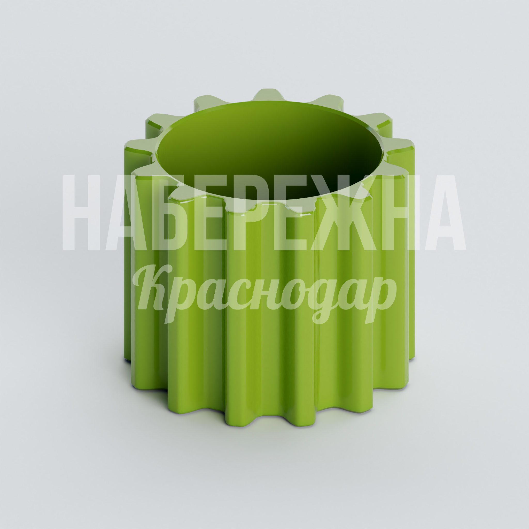 Вазон Curjåfpu 550x550x400 мм. OST-20.001 Вазон с рельефным корпусом и широким посадочным объёмом. Выдерживает перепады температур, подходит для озеленения.