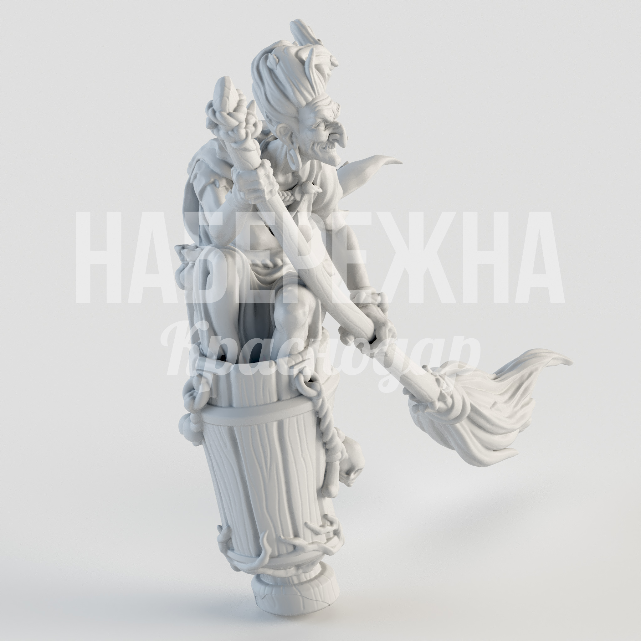 Баба Яга — купить, PGF-24.001 | Набережна Баба Яга - заказать, Персонажи, Стеклопластик