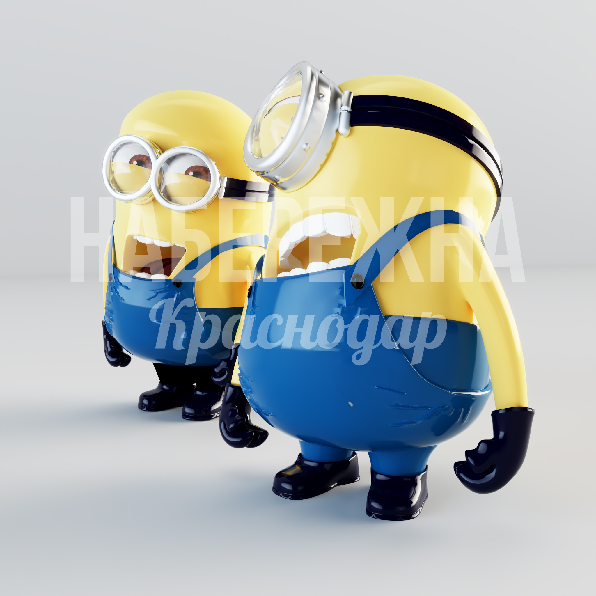 Миньоны Stuart и Dave — купить, STF-22.019 | Набережна Миньоны Stuart и Dave - заказать, Персонажи, Металл, Стеклопластик