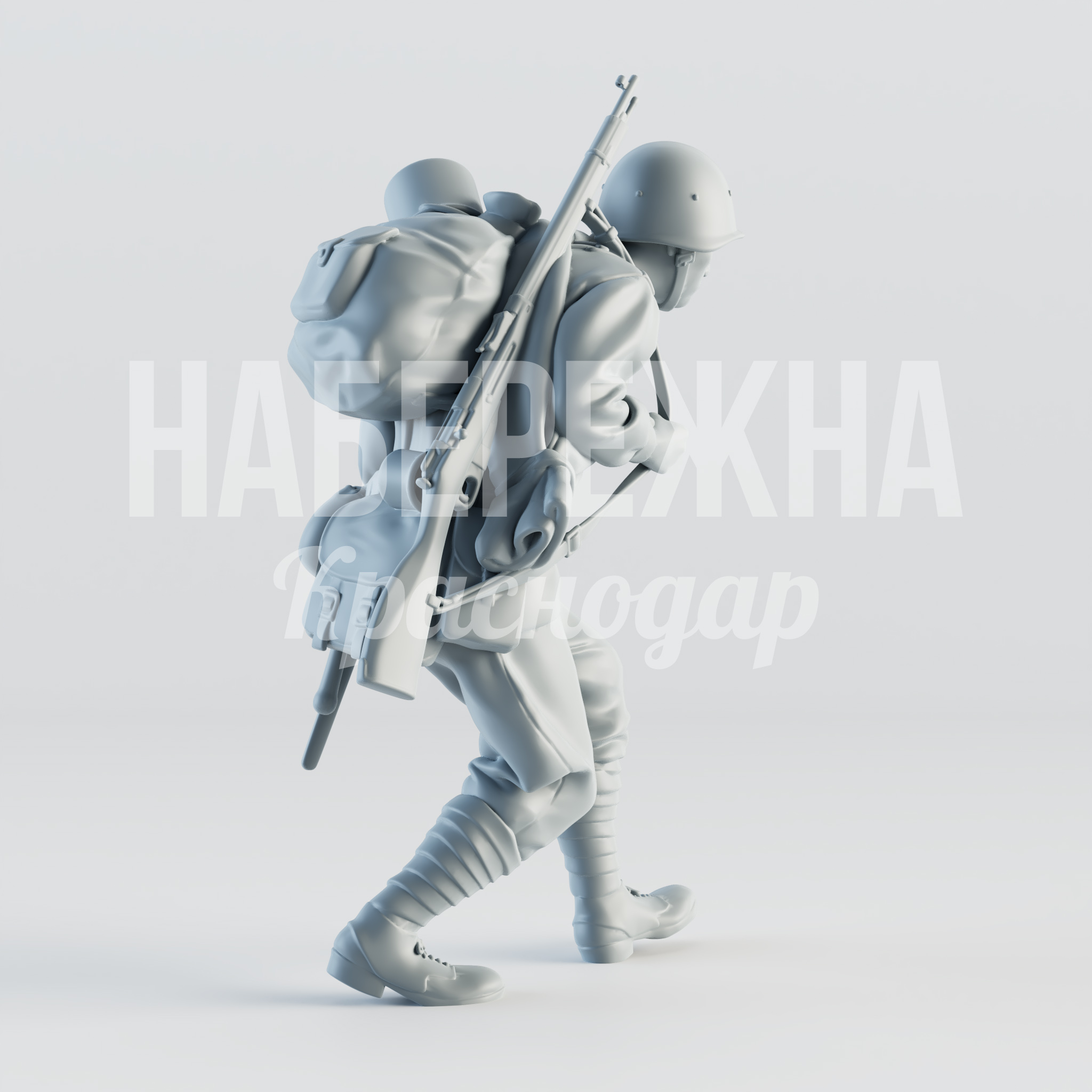 Солдат "Макаров" — купить, STF-22.049 | Набережна Солдат "Макаров" - заказать, Люди, Стеклопластик