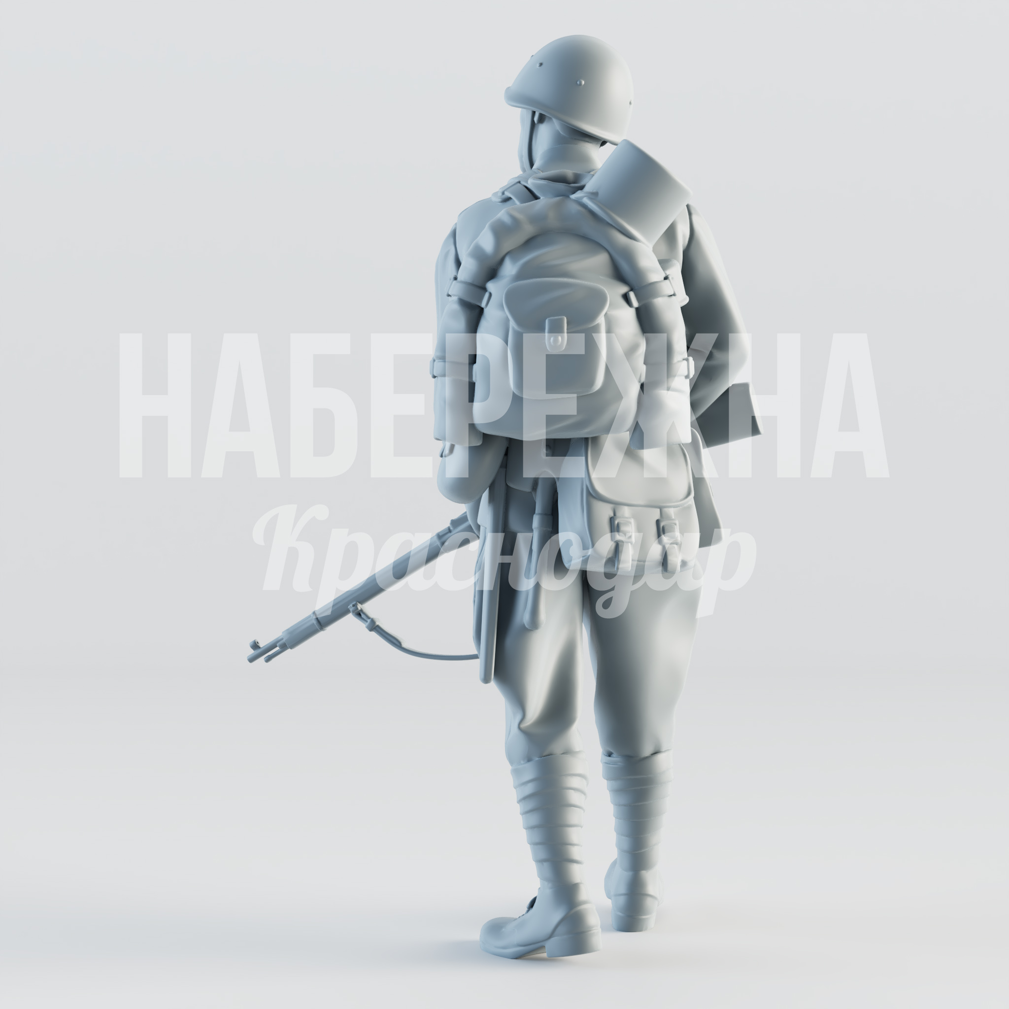 Солдат "Андреев" — купить, STF-22.050 | Набережна Солдат "Андреев" - заказать, Люди, Стеклопластик