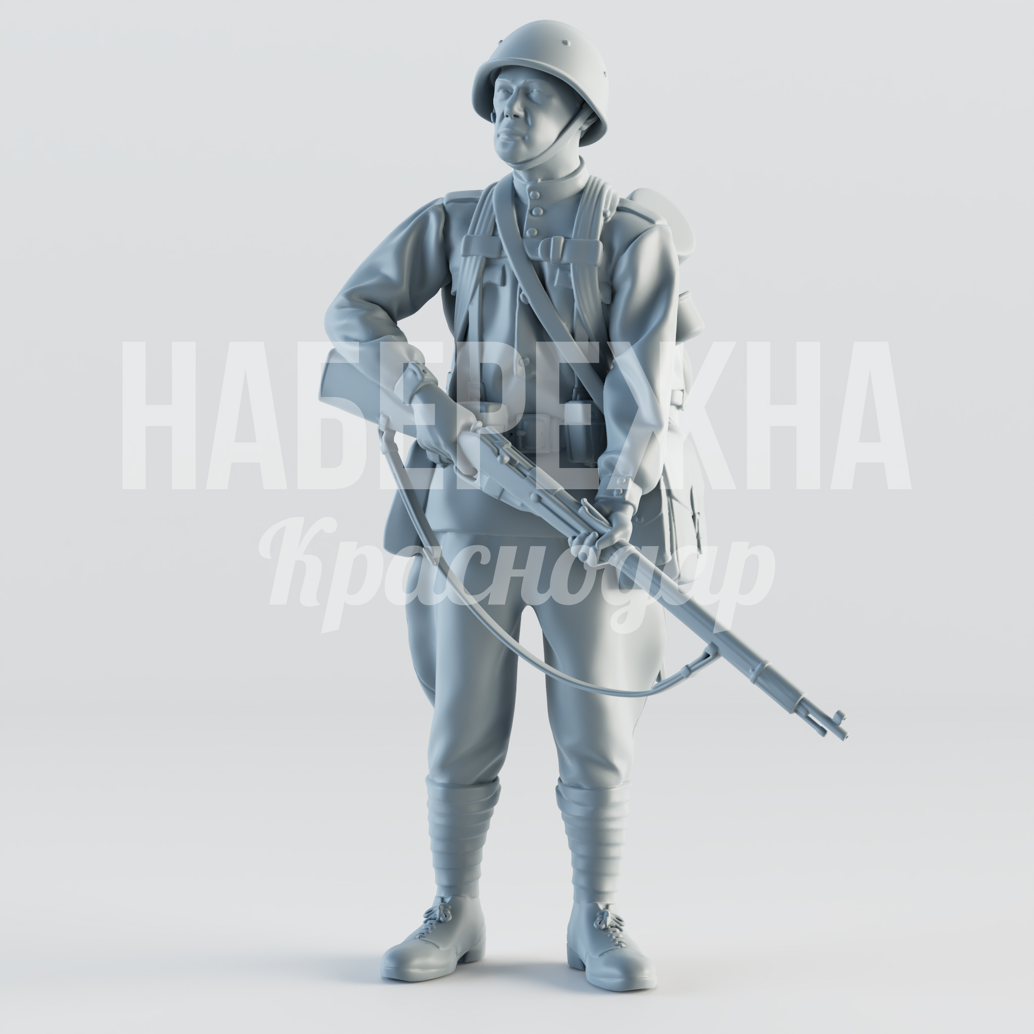 Солдат "Павлов" - купить, 1300x1300x1750 мм, Стеклопластик