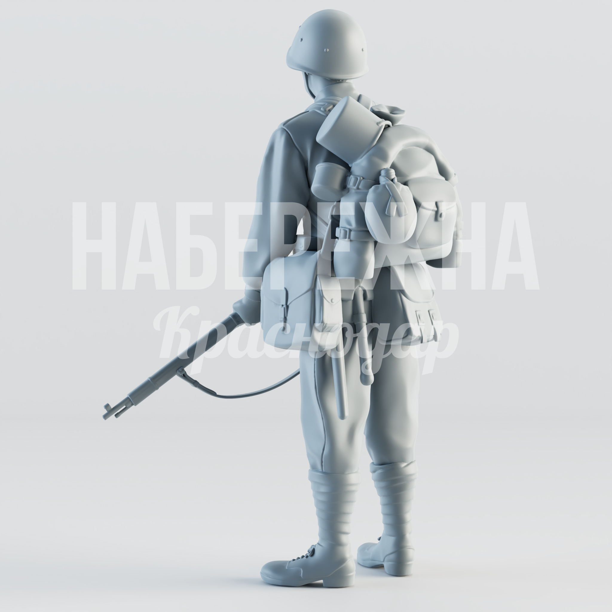 Солдат "Павлов" - заказать, Люди, Стеклопластик