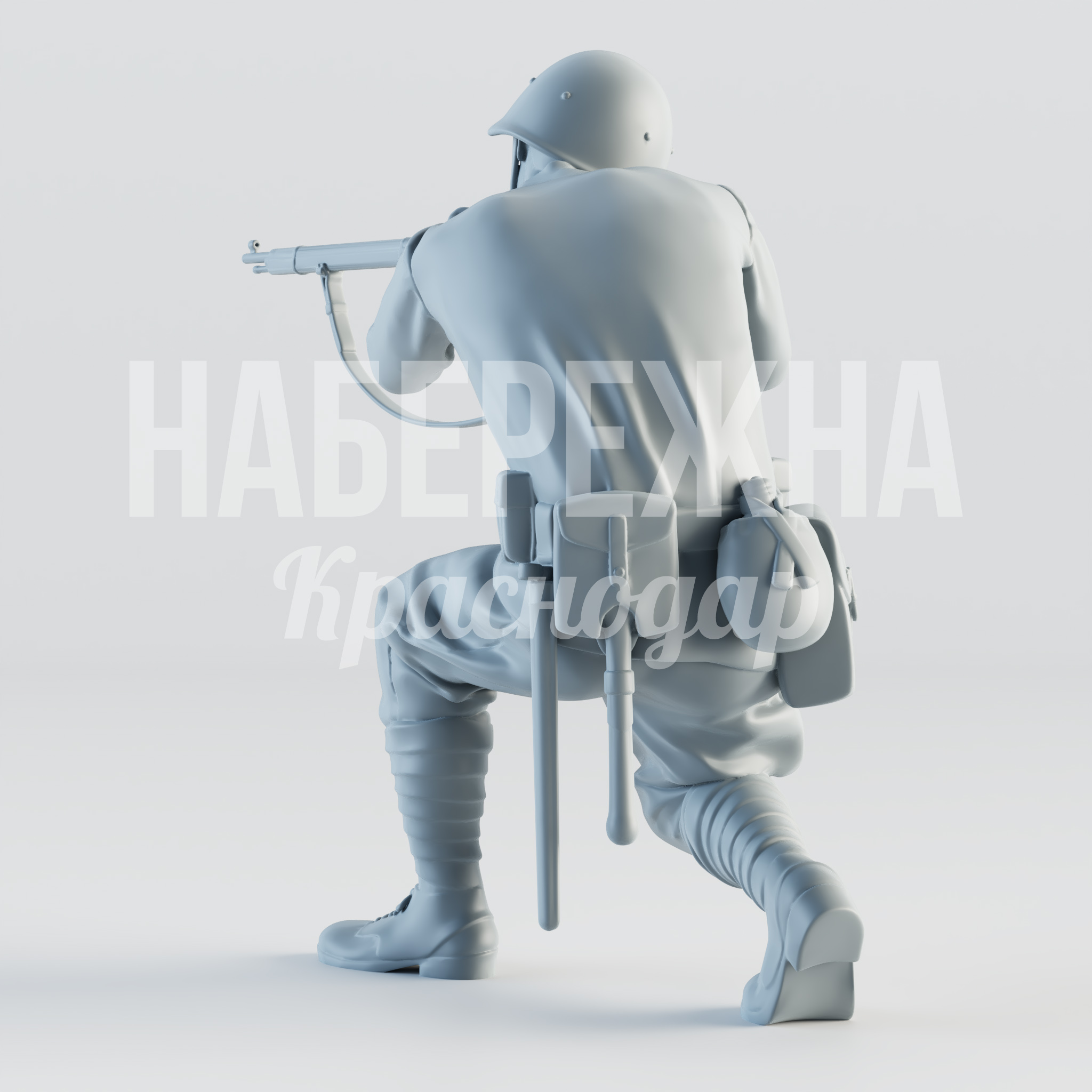 Солдат "Федоров" — купить, STF-22.058 | Набережна Солдат "Федоров" - заказать, Люди, Стеклопластик