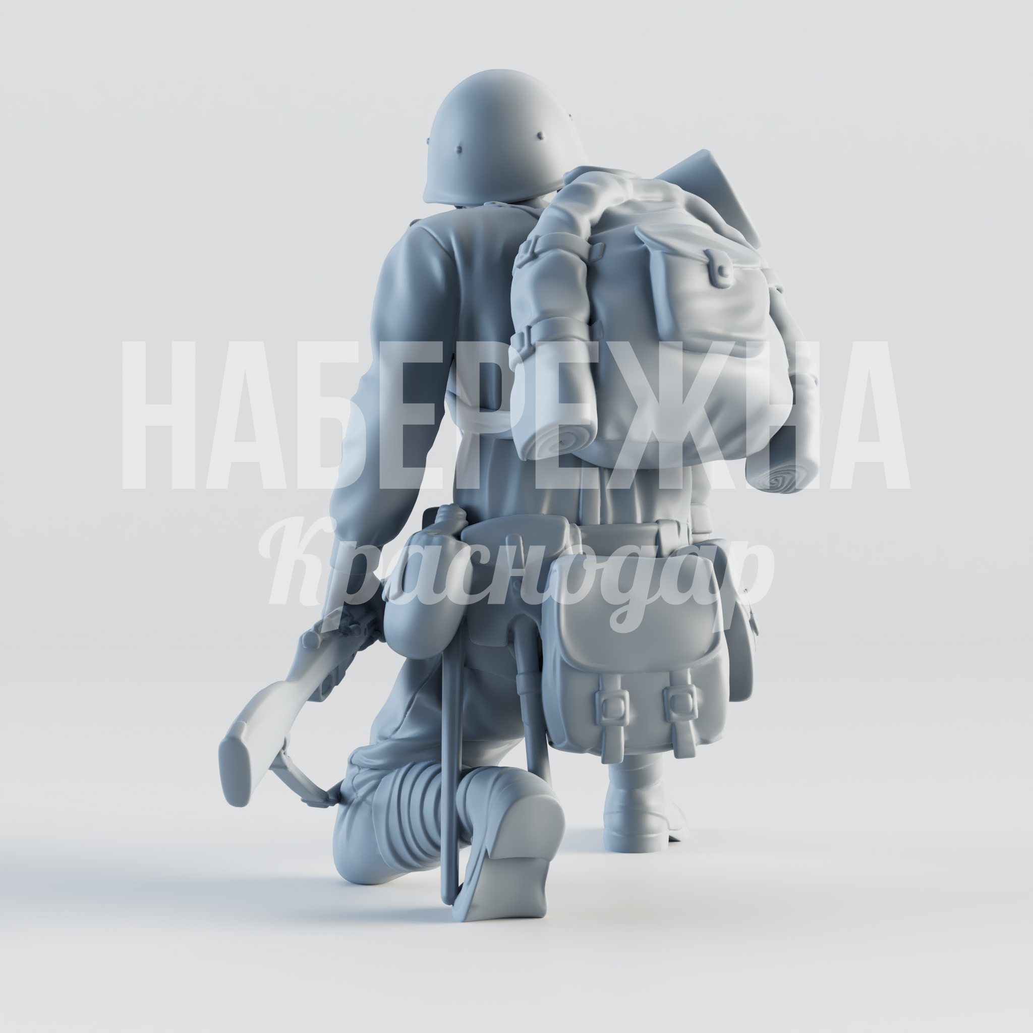 Солдат "Васильев" — купить, STF-22.060 | Набережна Солдат "Васильев" - заказать, Люди, Стеклопластик