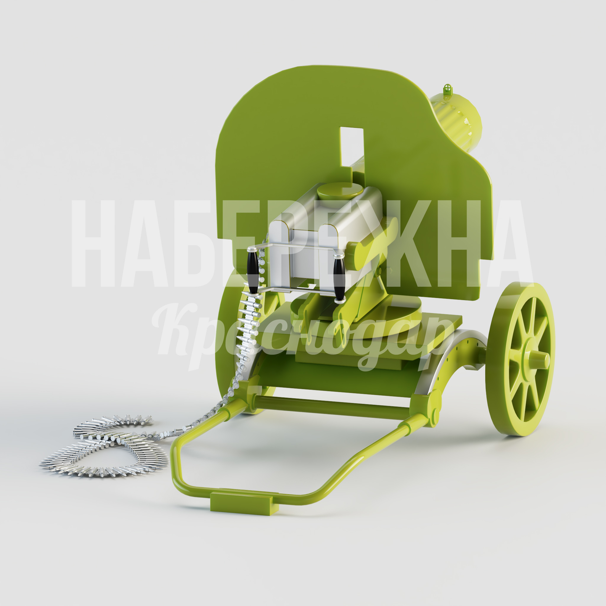 Фигура "Пулемет" — купить, STF-22.065 | Набережна Фигура "Пулемет" - заказать, Техника, Металл, Стеклопластик