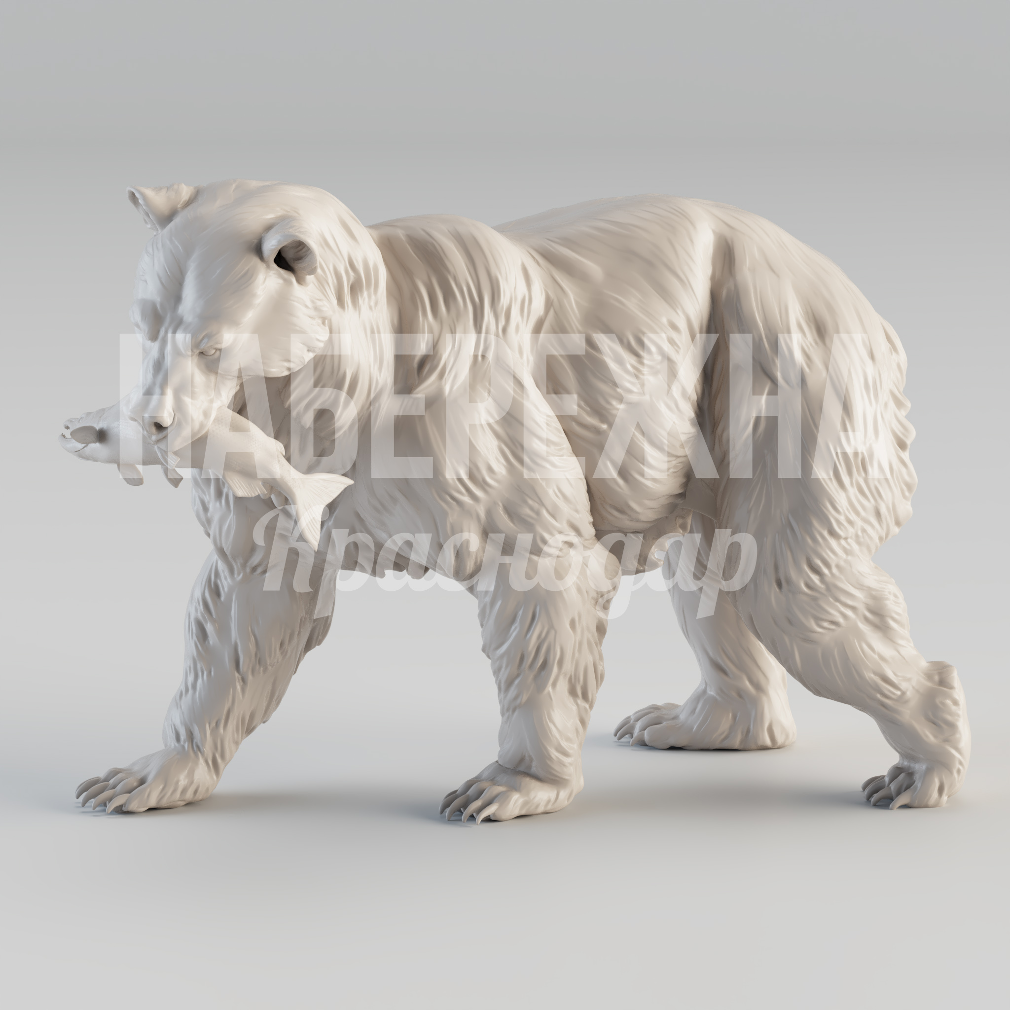 Медведь Böulmi 1850x4150x3000 мм. STF-24.004 Скульптура медведя в натуральную величину для парков и зон отдыха. Устойчива к осадкам и УФ-лучам.