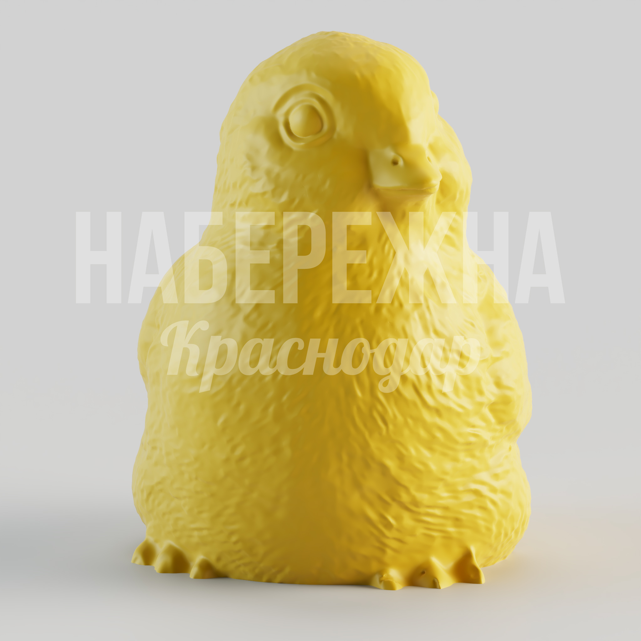 Цыпленок Ace 850x750x1000 мм. STF-24.010-1 Фигура цыпленка для детских площадок и парков. Детализированная скульптура с объёмной текстурой оперения.