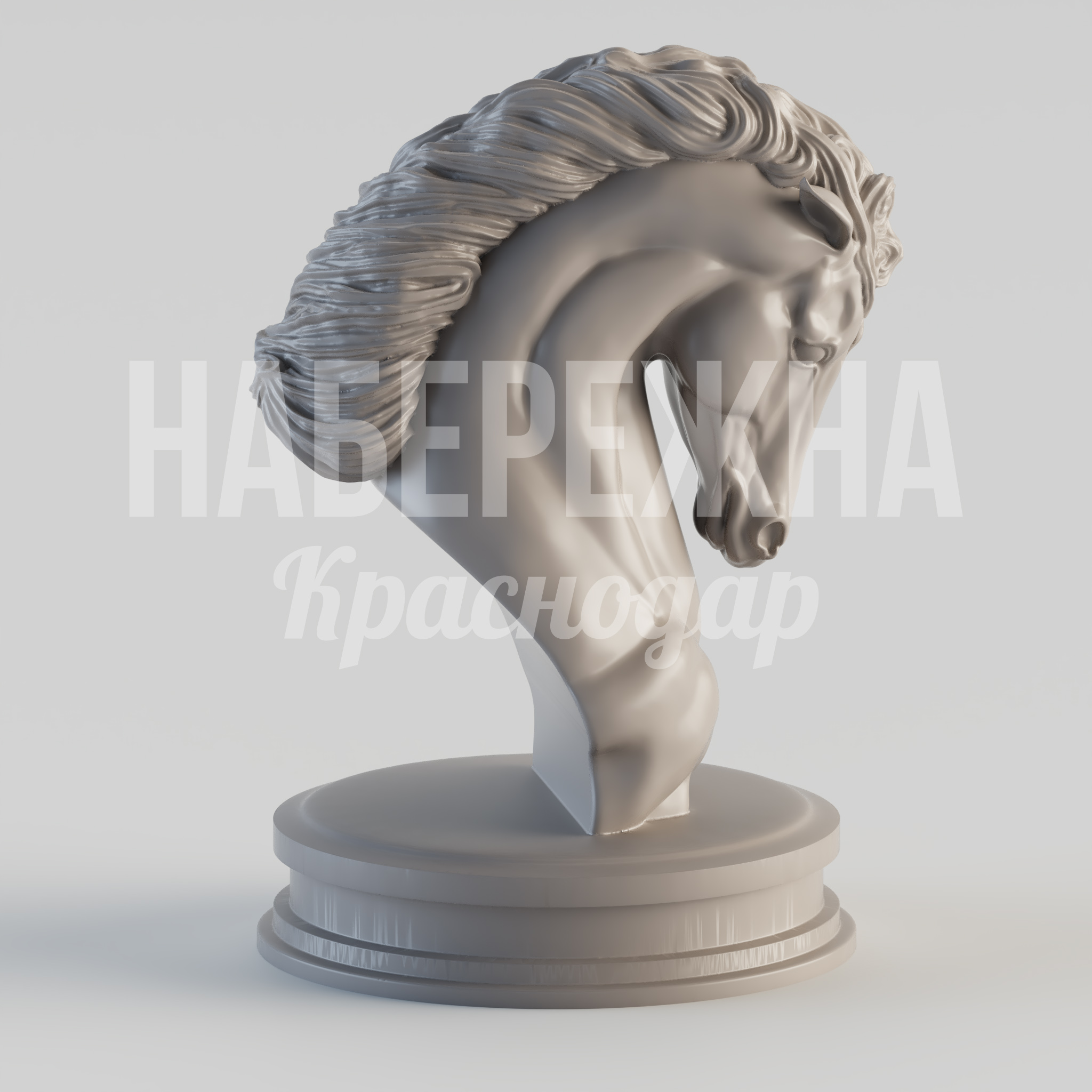 Бюст коня Vöcpo - купить, 1300x1200x1800 мм, Стеклопластик