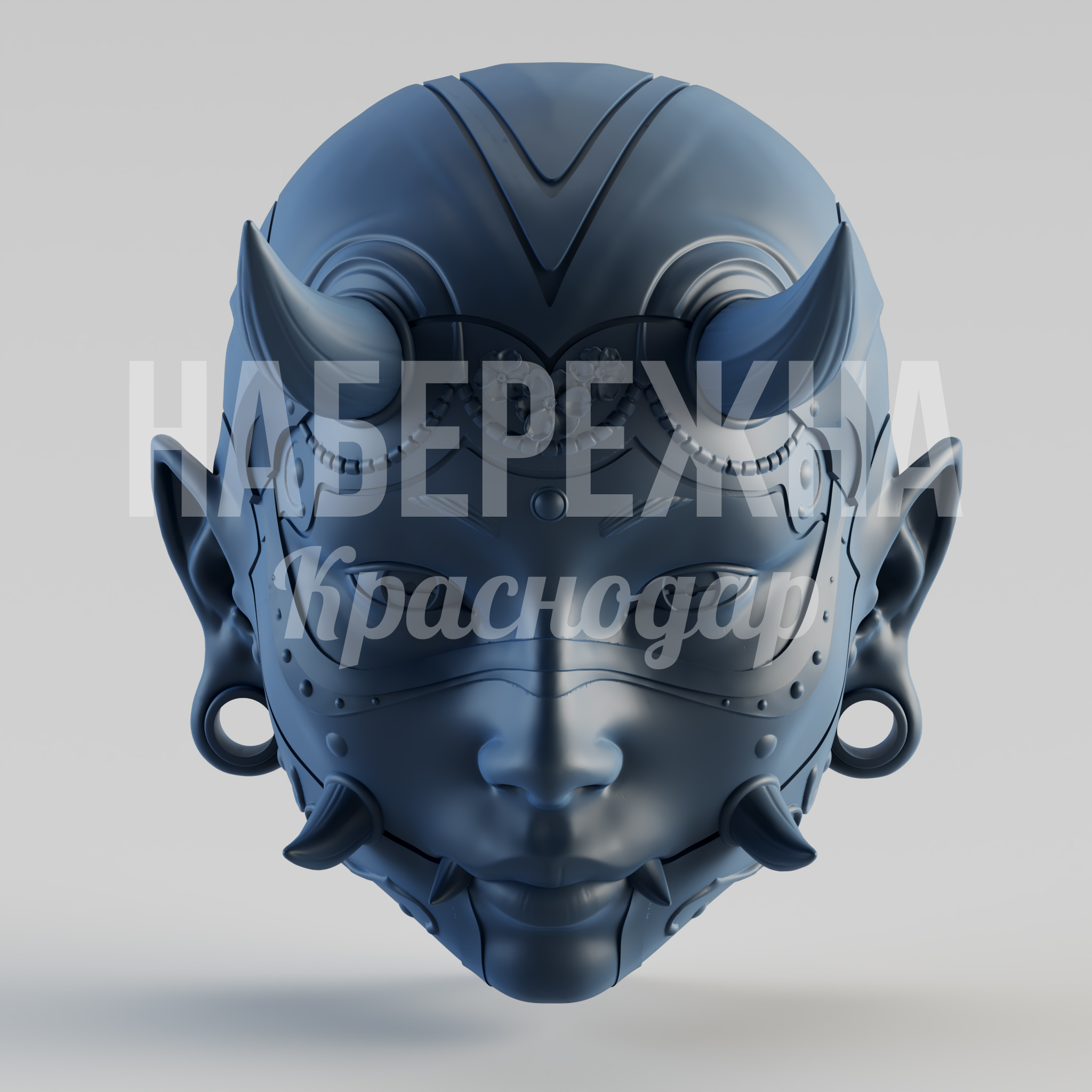 Фигура на стену Seudculbi - купить, 1000x1000x666 мм, Стеклопластик