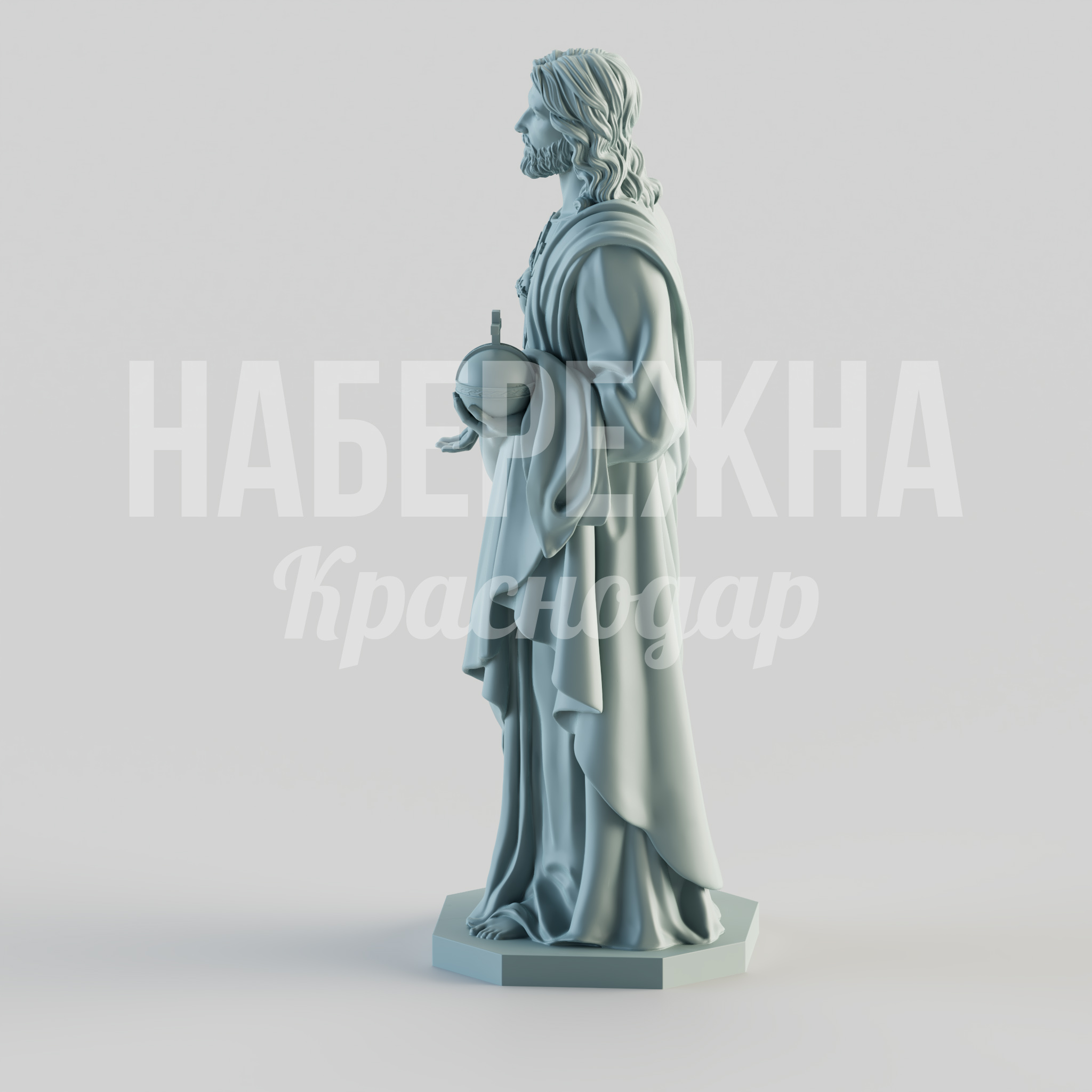 Фигура Иисус - купить, 400x450x1000 мм, Бетон