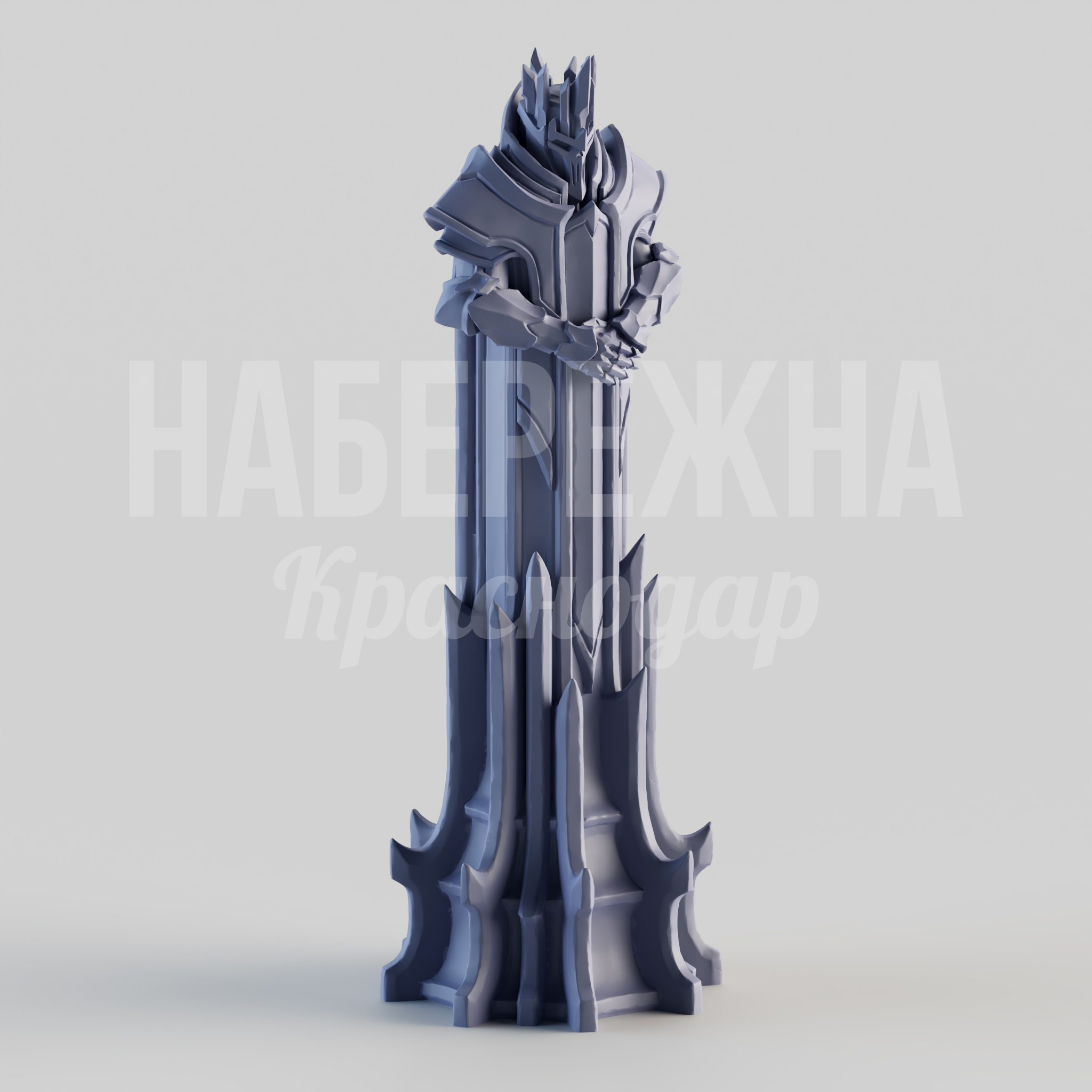 Фентези Шахматы Король 350x350x950 мм. STF-24.022-3 Шахматная фигура короля в фентезийном стиле с детализированной проработкой. Стойкая к влаге и УФ-лучам.