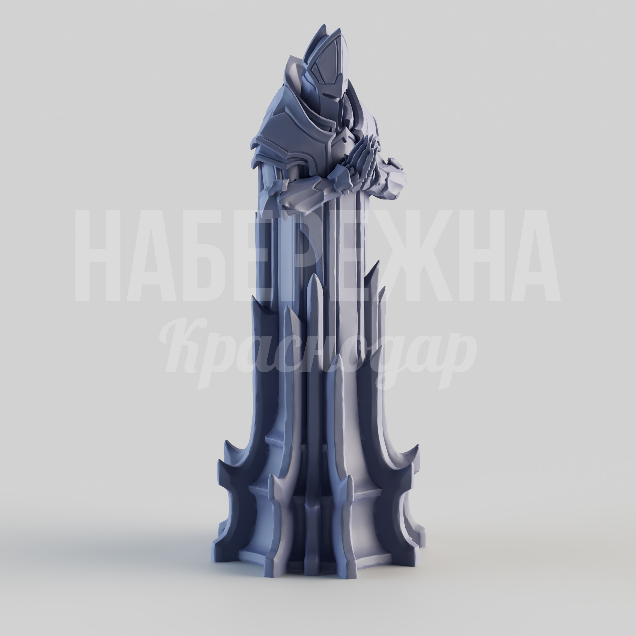 Фентези Шахматы Пешка 340x340x840 мм. STF-24.022-5 Шахматная фигура пешка в фэнтезийном стиле для оформления общественных пространств и тематических зон отдыха.