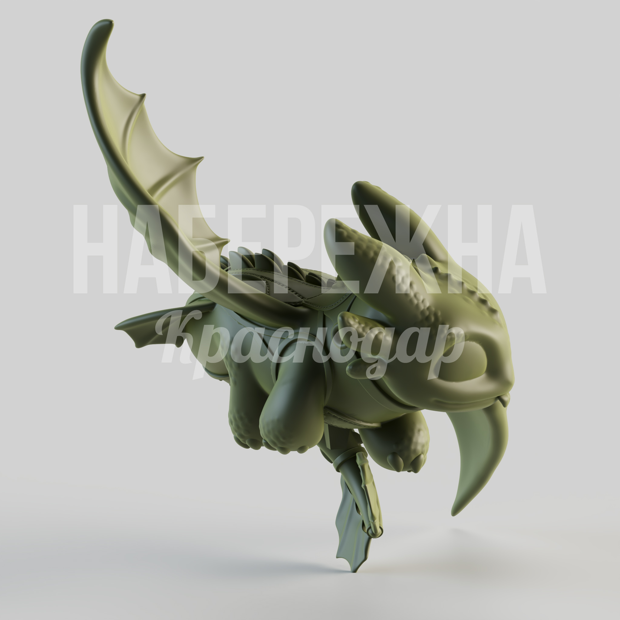 Дракон Baby Беззубик - купить, 500x630x750 мм, Стеклопластик