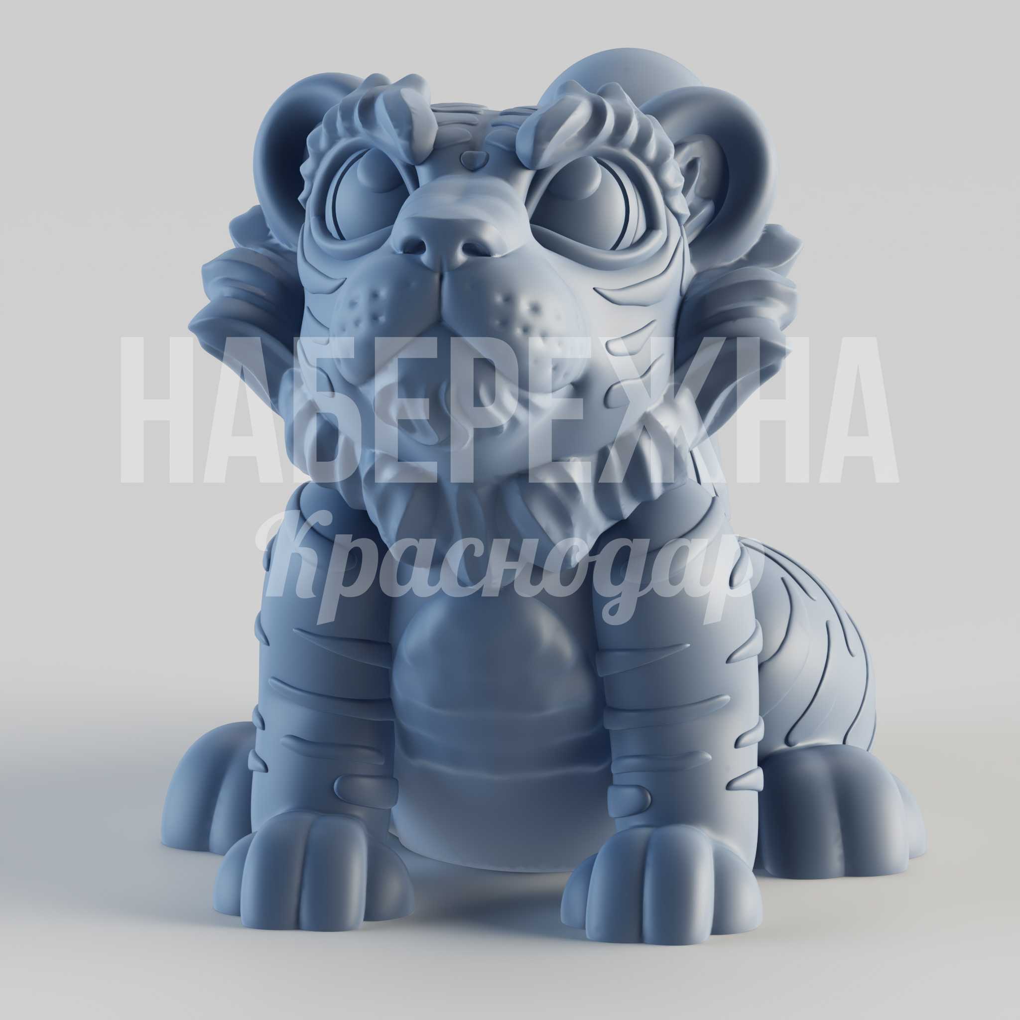 Тигр Bokmi - купить, 1350x870x960 мм, Стеклопластик