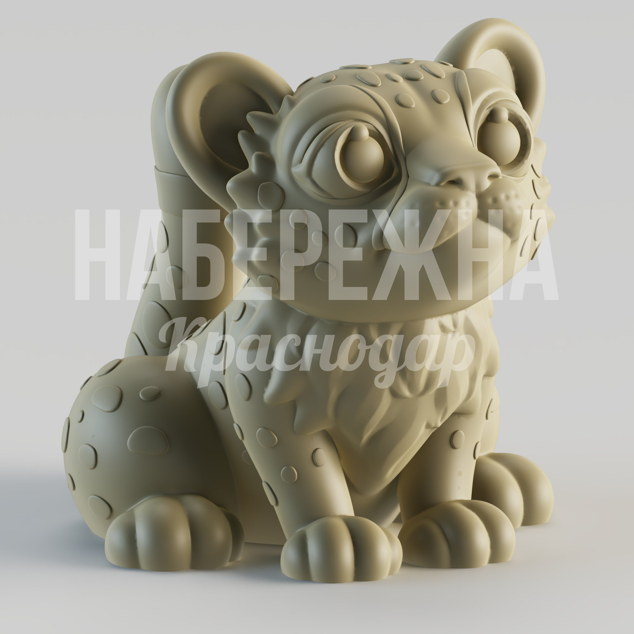 Леопард Yuj 1500x1150x1200 мм. STF-24.061 Скульптура леопарда из прочного композита, привлекает внимание к зоне отдыха и формирует позитивный имидж территории.